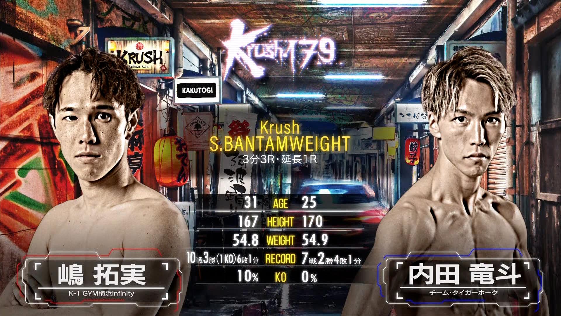 Krush 2025 - 8.23 - 第1試合 Krushスーパー・バンタム級 嶋 拓実 vs