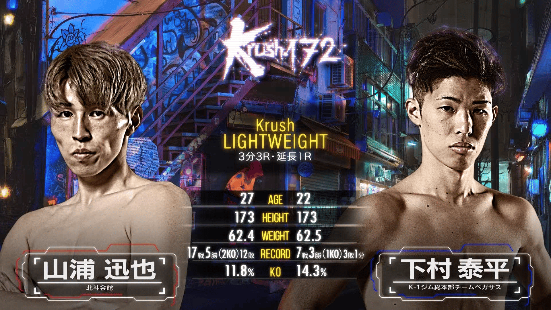 Krush 2025 - 3.30 - 第2試合 山浦 迅也 vs 下村 泰平 (格闘