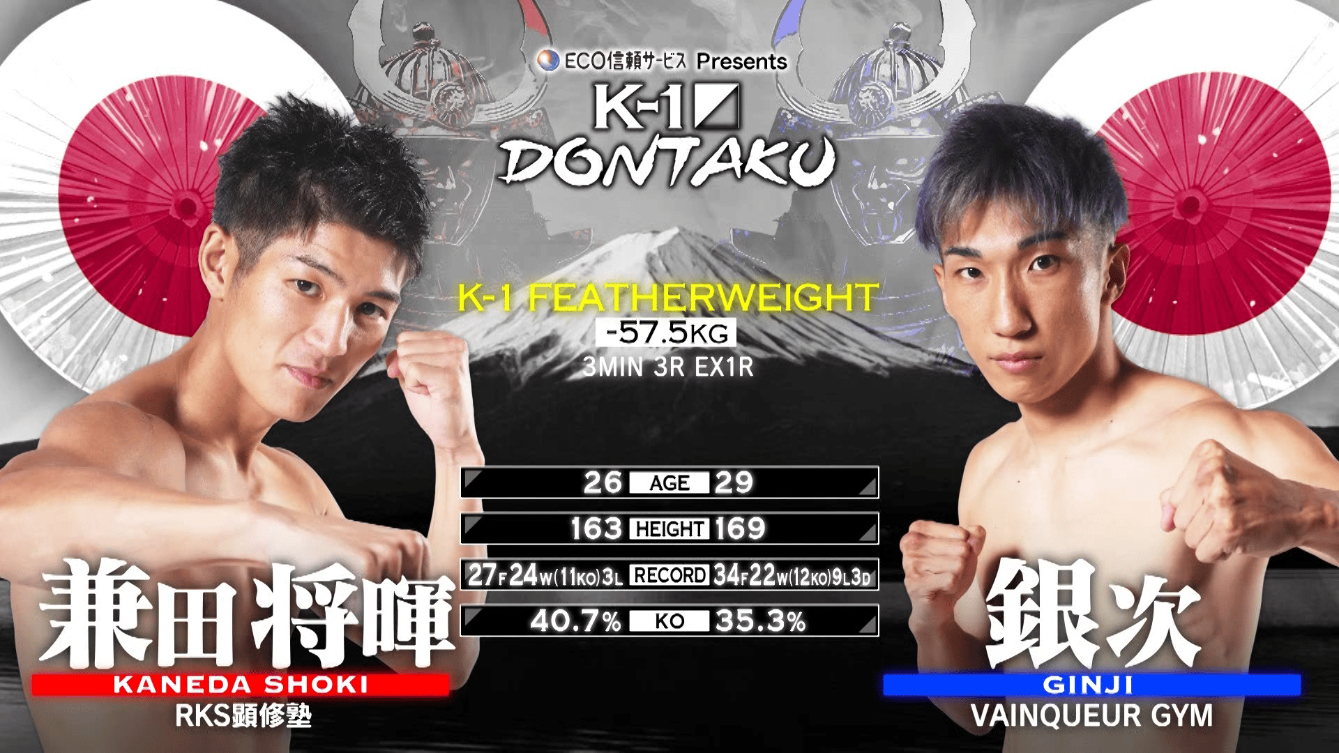 たけし 直接受け渡し K-1 2025 - 7.13 - 第9試合 フェザー級 兼田 将暉 vs 銀次 (格闘