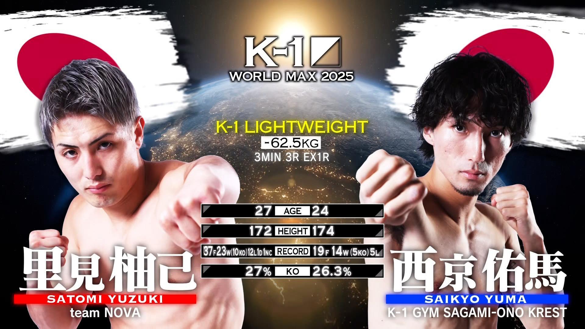 K-1 2025 - 9.7 - 第1試合 K-1スーパー・ウェルター級 小田 尋久 vs