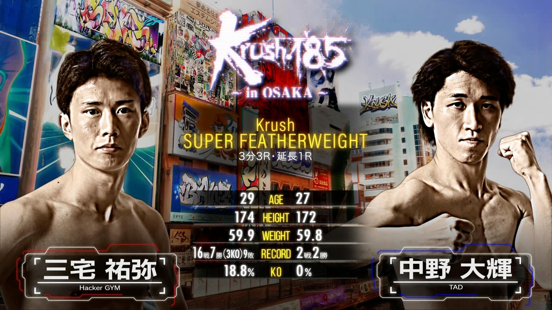 Krush 2026 - 2.1 - 第4試合/Krushスーパー・フェザー級 三宅 祐弥 vs