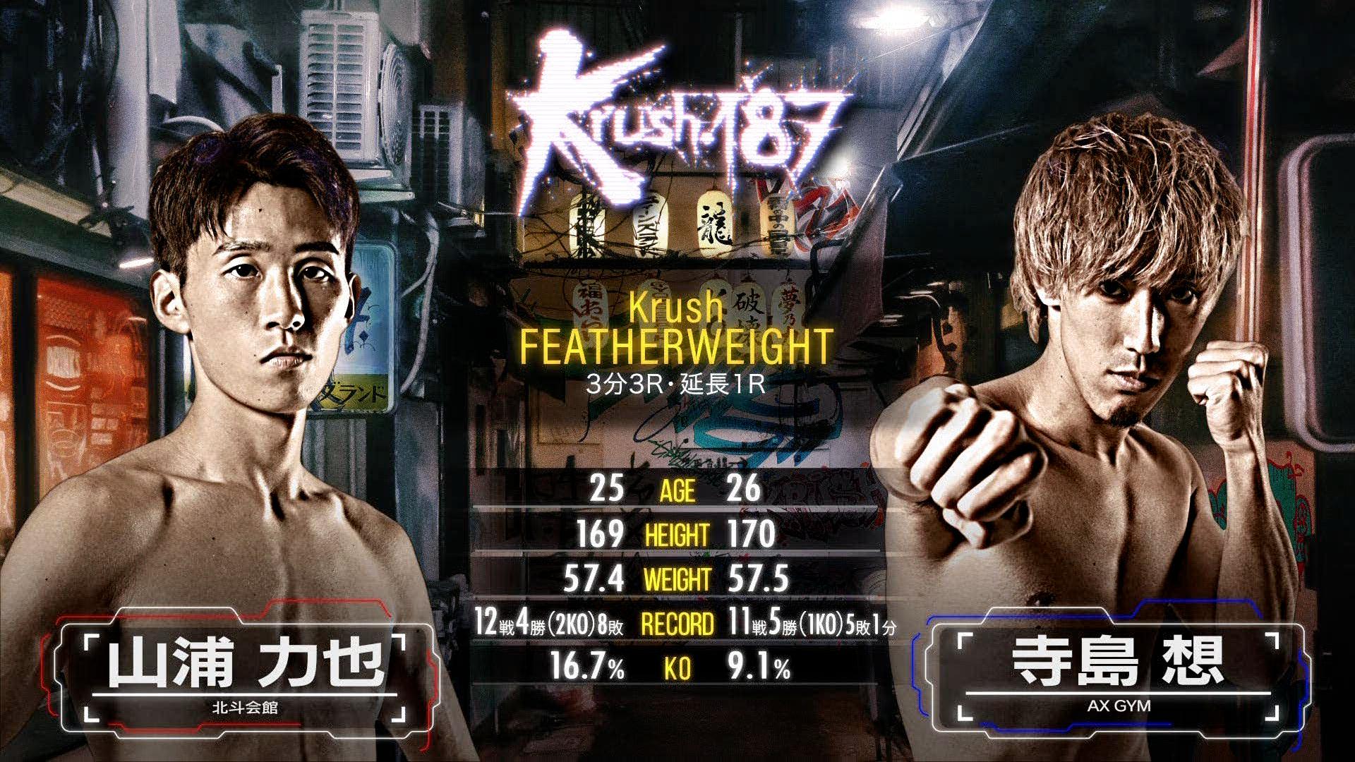 Krush 2026 - 2.28 - 第4試合/Krushフェザー級 山浦 力也 vs 寺島 想