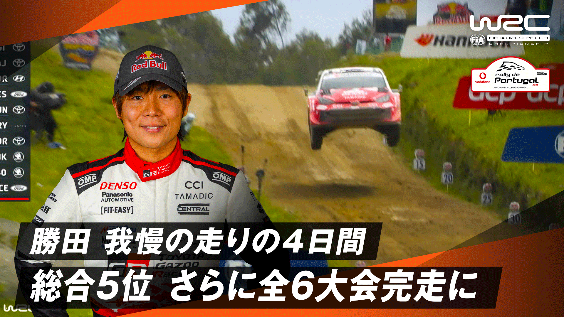 勝田貴元 我慢の走りだった4日間 総合5位ながら全大会完走の安定感