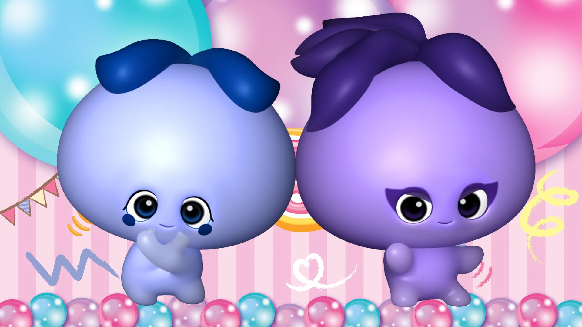 ぷにるんず ピンク パープル （ぷにるんず 二つ パープル ピンク｜知育  