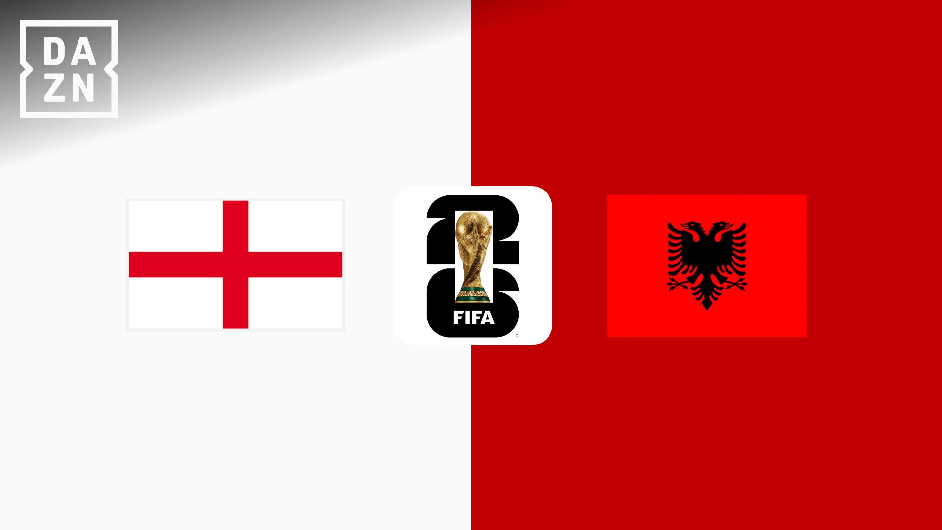 イングランド vs アルバニア : グループK 第1節 【ワールドカップ欧州