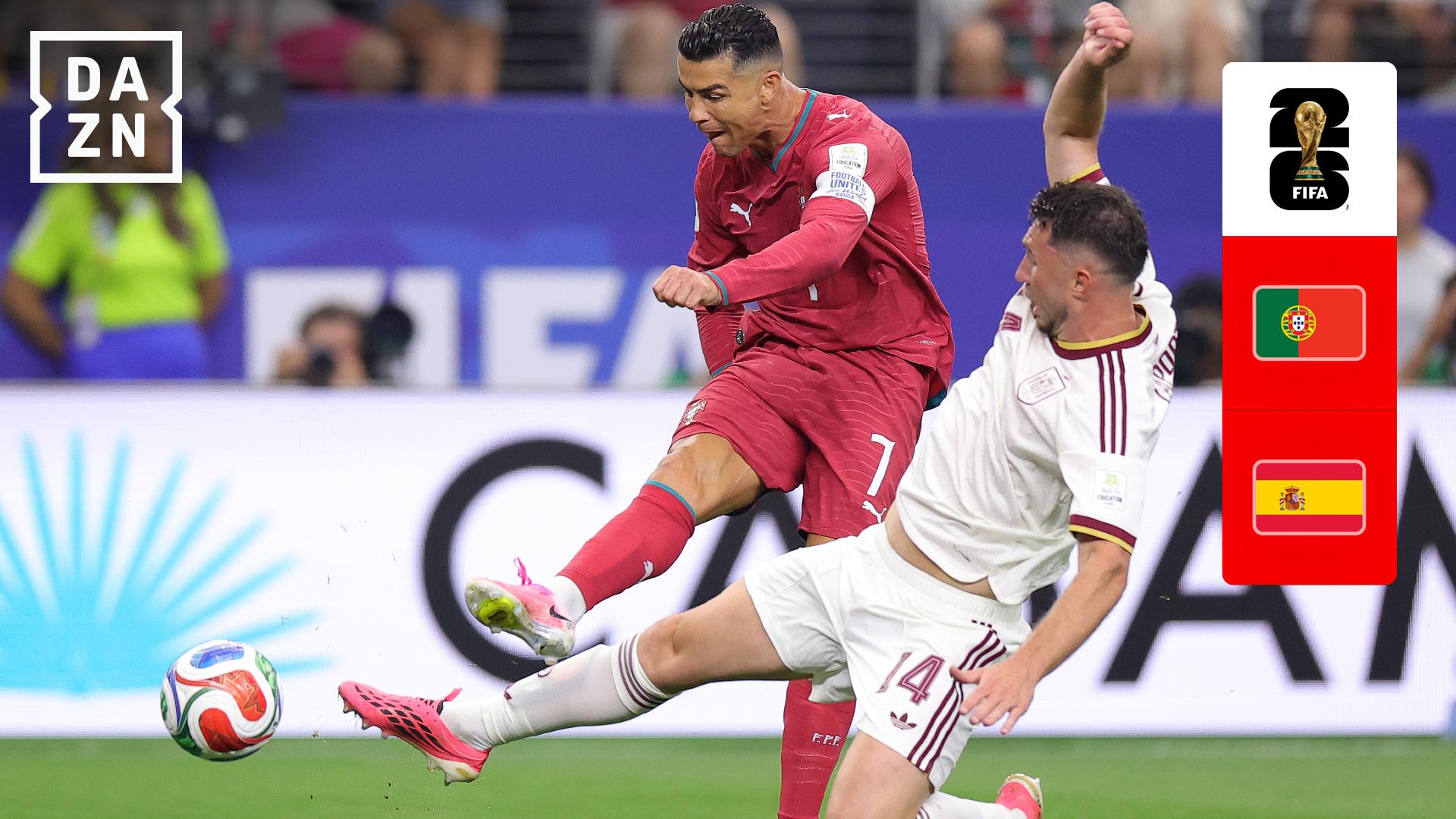 【現地限定】W杯2026 スペインvsポルトガル 公式スカーフ2種セット 7.7 ポルトガル vs スペイン : ラウンド16 1分ハイライト - FIFA