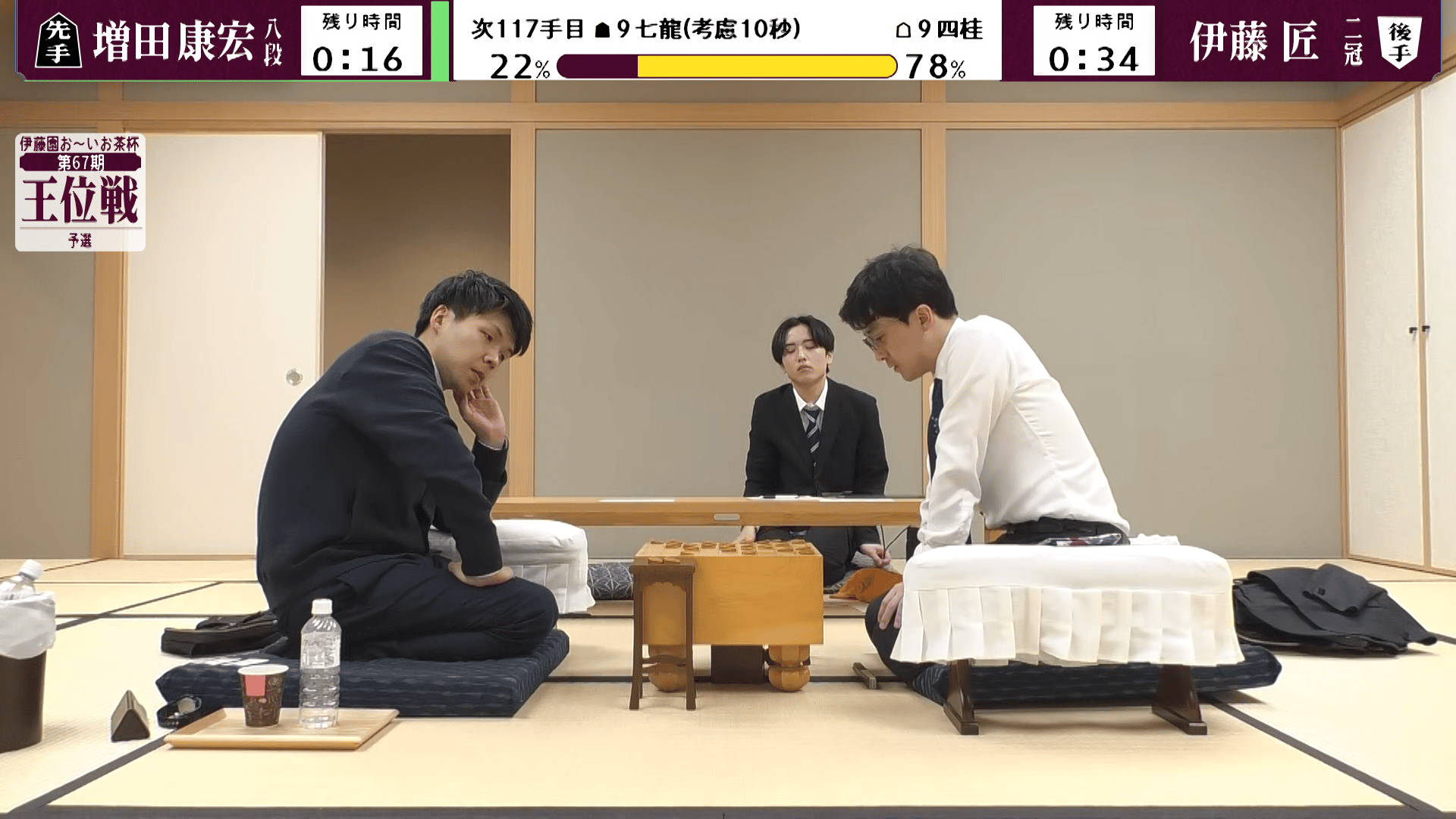 王位戦 - PR - 【終局の瞬間】第67期 王位戦 予選 伊藤匠二冠 対 増田康宏八段 (将棋) | 無料動画・見逃し配信を見るなら | ABEMA