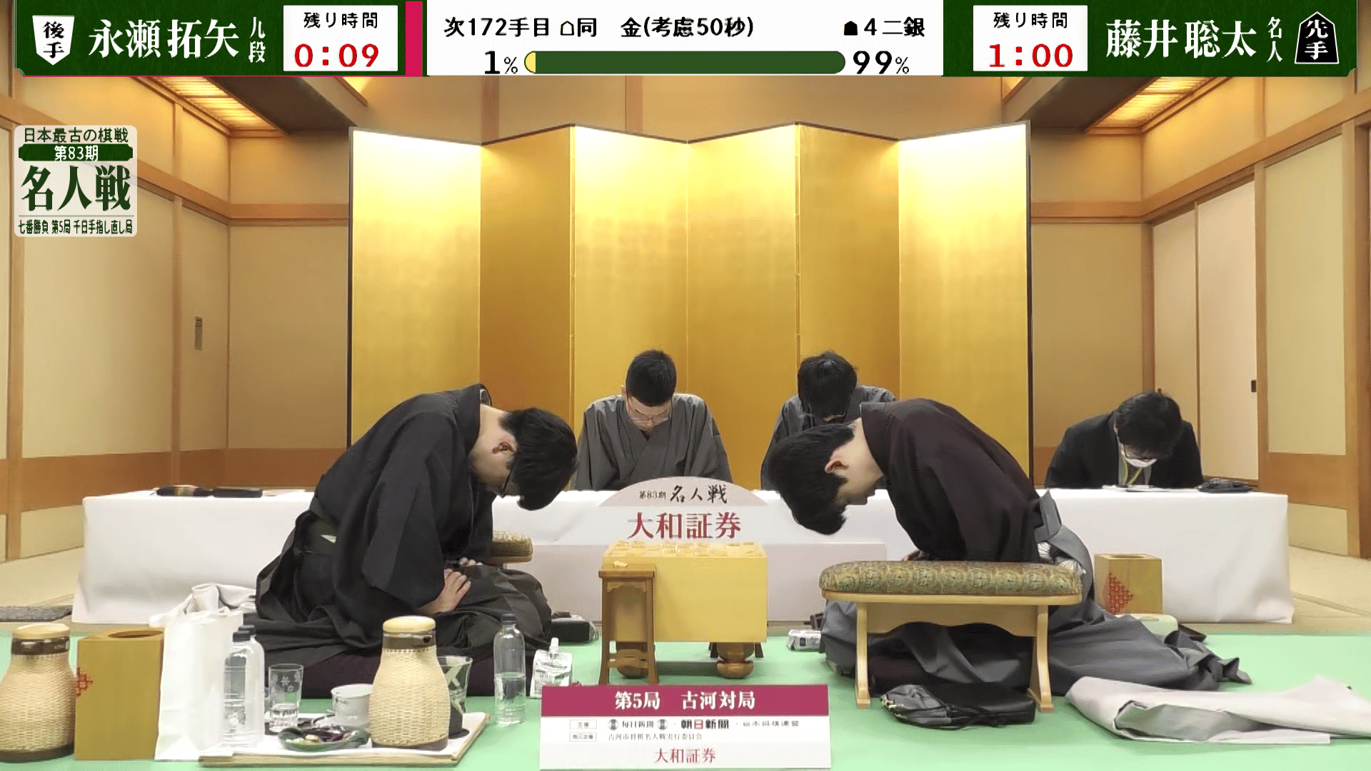 名人戦(順位戦) - PR - 【終局の瞬間】第83期名人戦七番勝負 第5