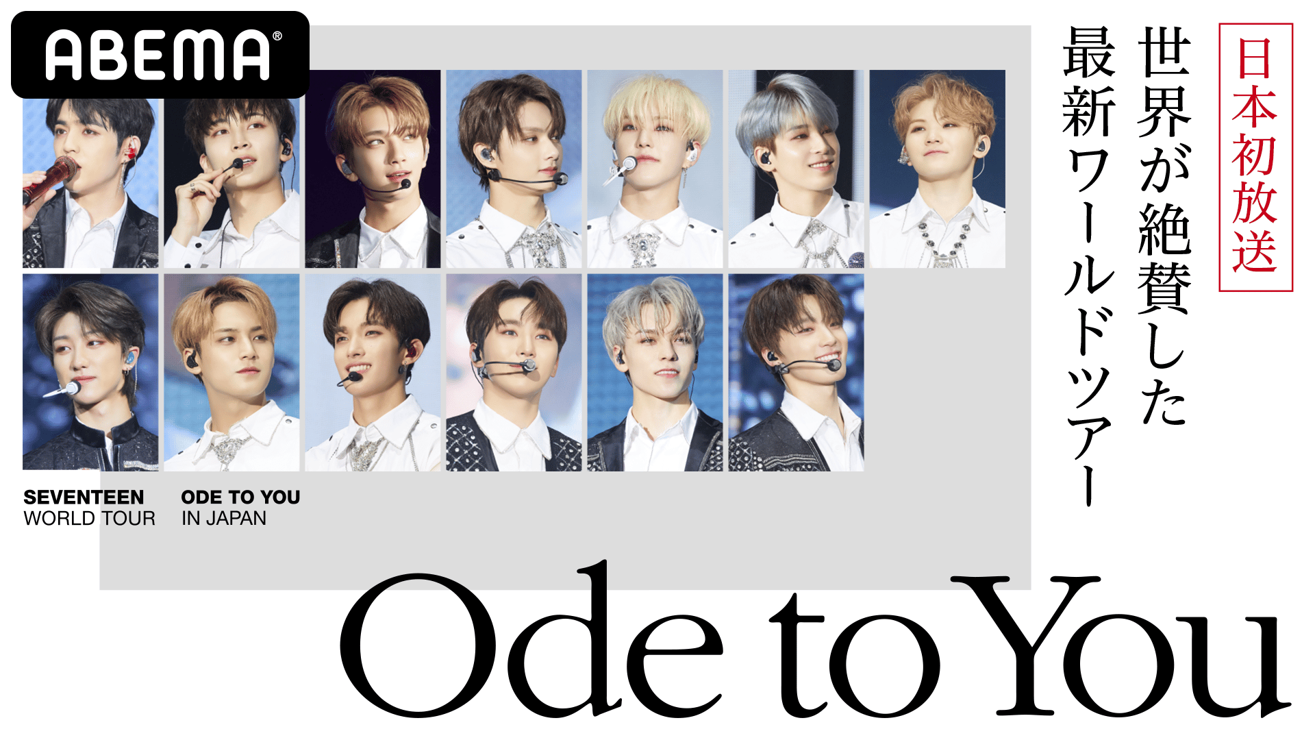 SEVENTEEN Ode to You DVD ワールドツアー New SEVENTEEN WORLD TOUR ODE TO YOU IN JAPAN DVD+Booklet+Card