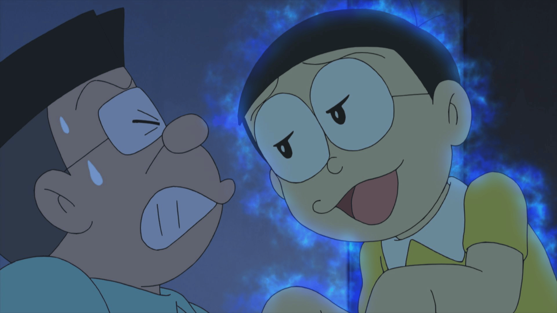 【最終値下げ】ドラえもん　セル画　のび太　ほうき ドラえもん（第2作第1期） ドラえもん/のび太/しずか/スネ夫