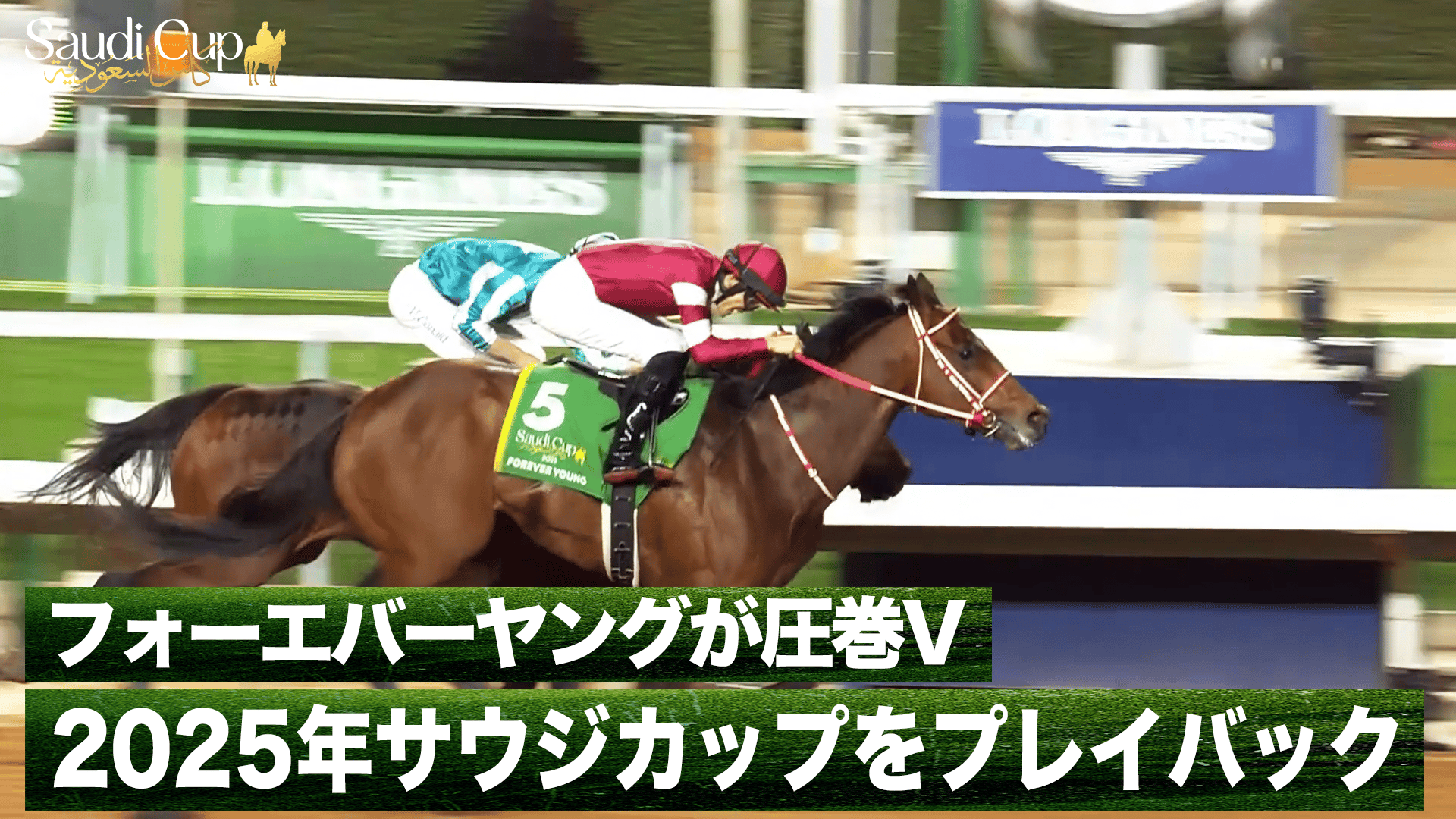 フォーエバーヤングが圧巻V!2025年サウジカップをプレイバック - 2026