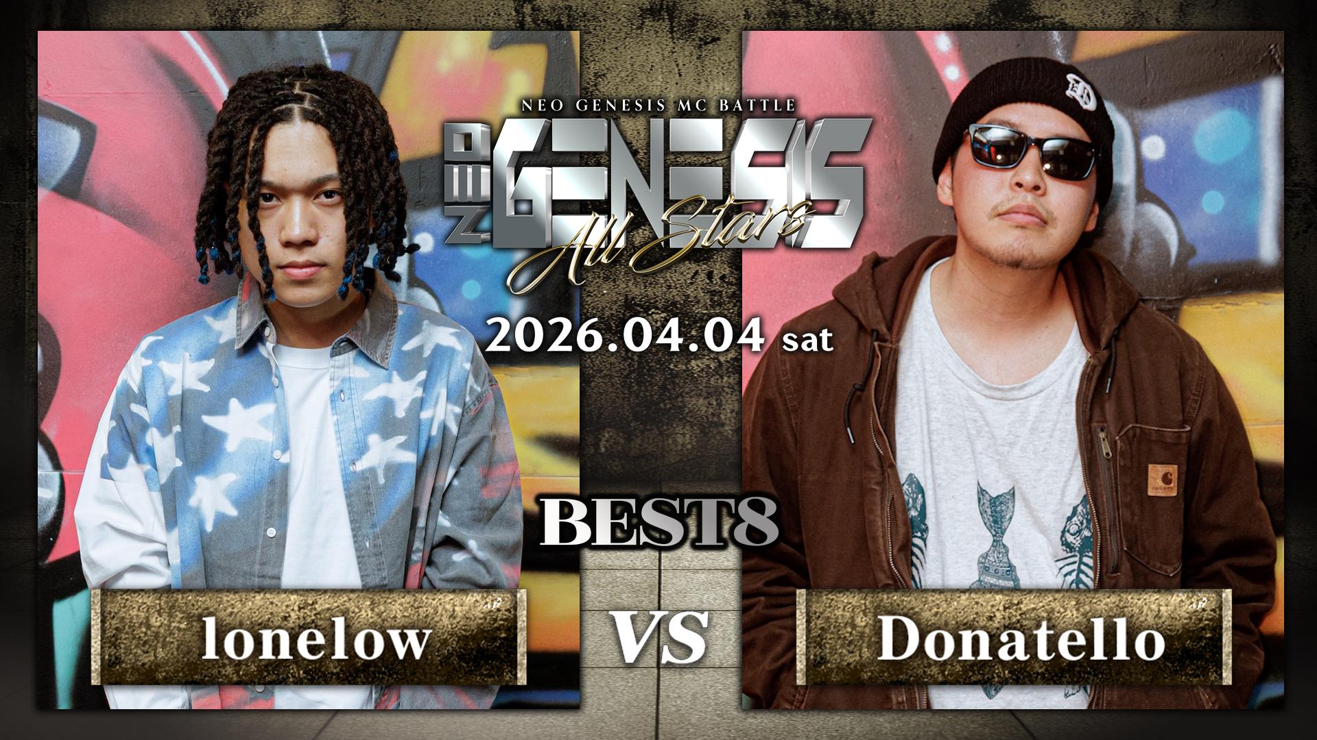 NEO GENESIS - 2026.4/4 ALL STARS at 渋谷HARLEM - lonelow vs