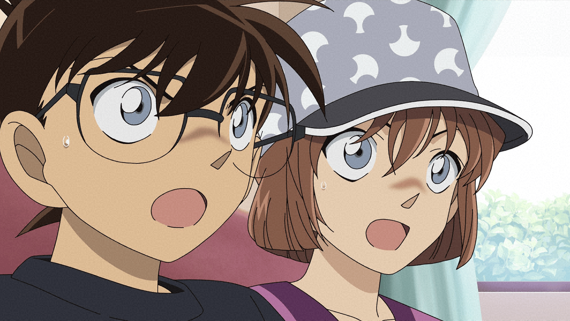 江戸屋の超レア　セル画と背景画 名探偵コナンと高木刑事 江戸屋の超レア セル画と背景画 名探偵コナンと高木刑事