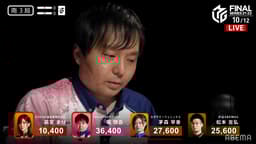 4/25 2G南3 堀の勇猛果敢の立直!決定打の和了りとなった満貫ツモ!