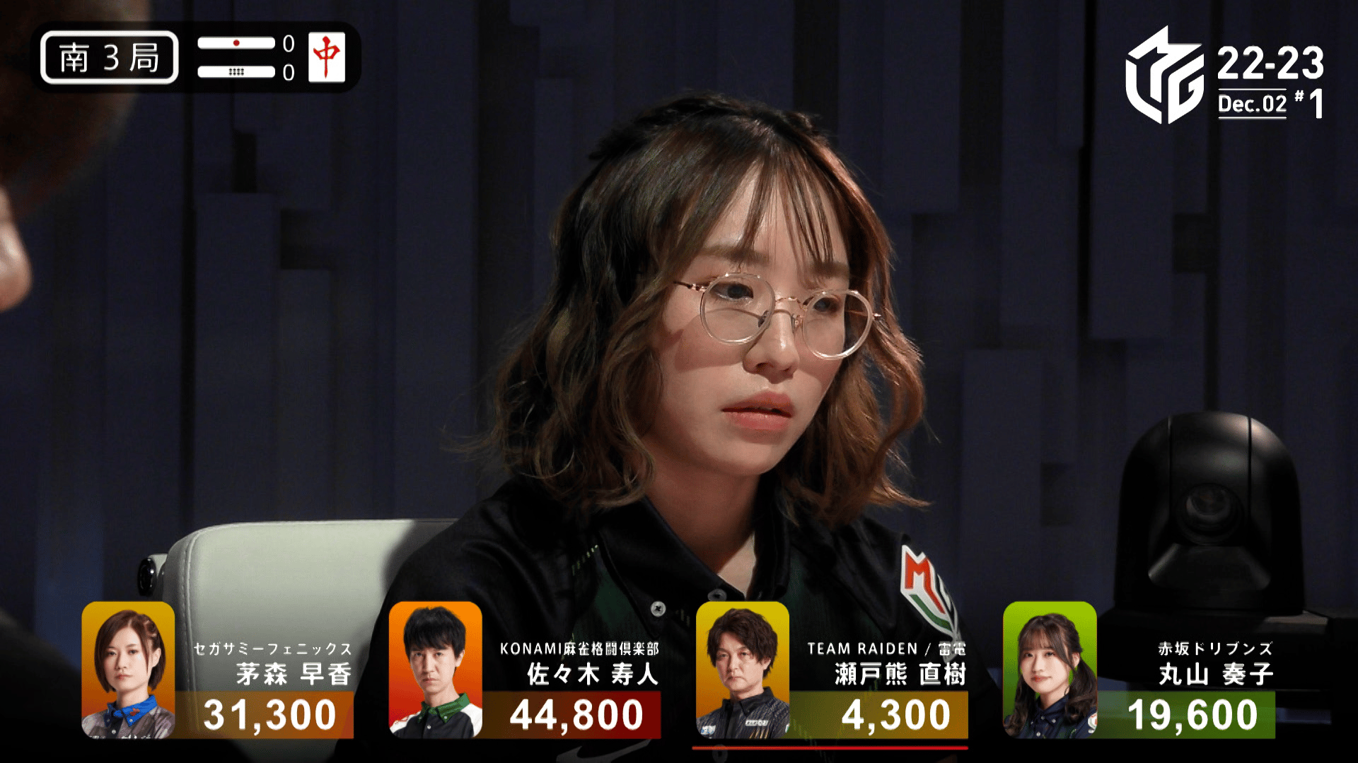 Mリーグ - ベストコレクション - 丸山奏子:12/2 1G 南3 花まるツッパリ