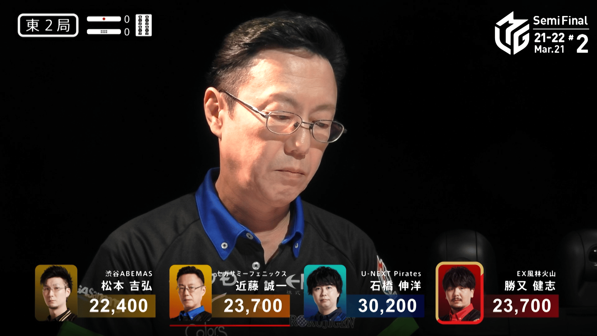 Mリーグ - ベストコレクション - 近藤誠一:3/21 2G東2 秀逸な待ち選択