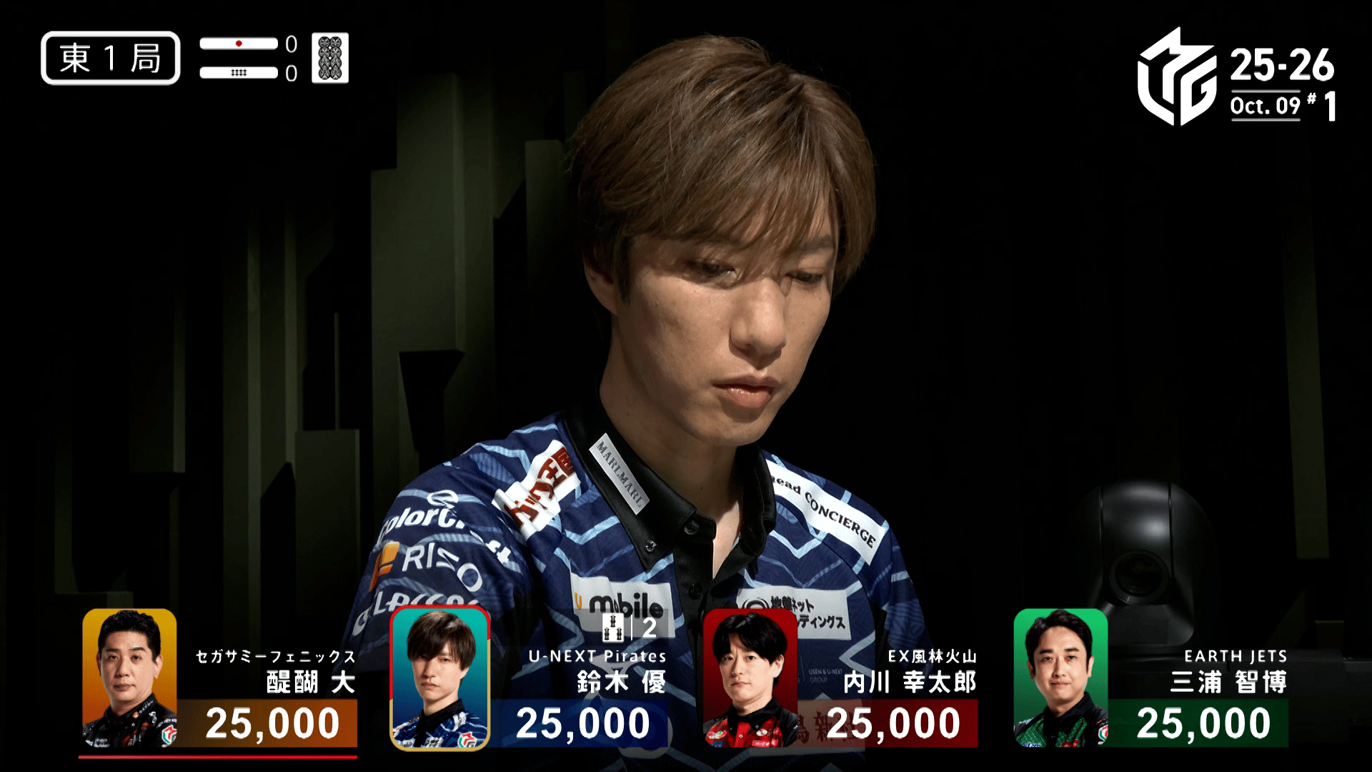 Mリーグ - ベストコレクション - 鈴木優:10/9 1G 東1 のっけから