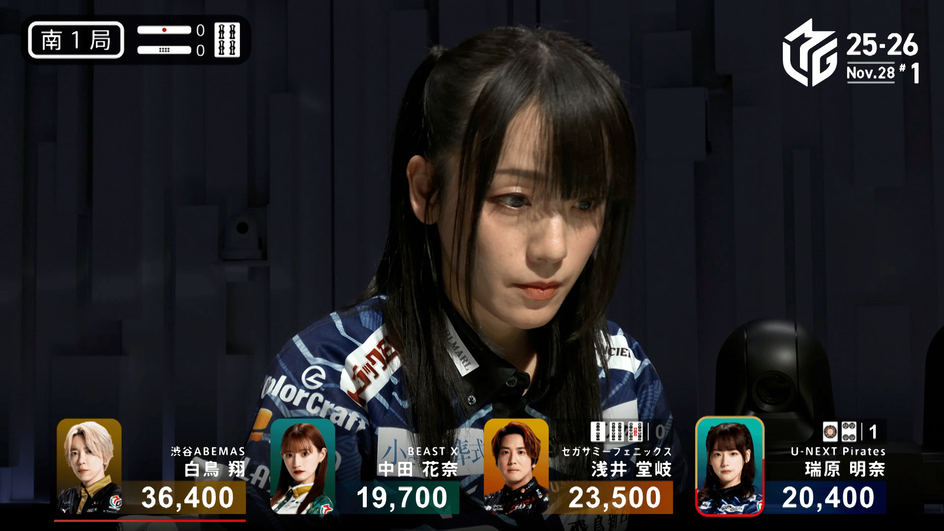 Mリーグ - ベストコレクション - 瑞原明奈:11/28 1G 南1 こんな所では