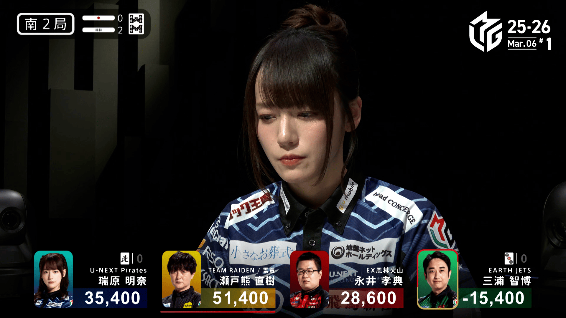 Mリーグ - ベストコレクション - 瑞原明奈:3/6 1G 南2-2 更に先まで