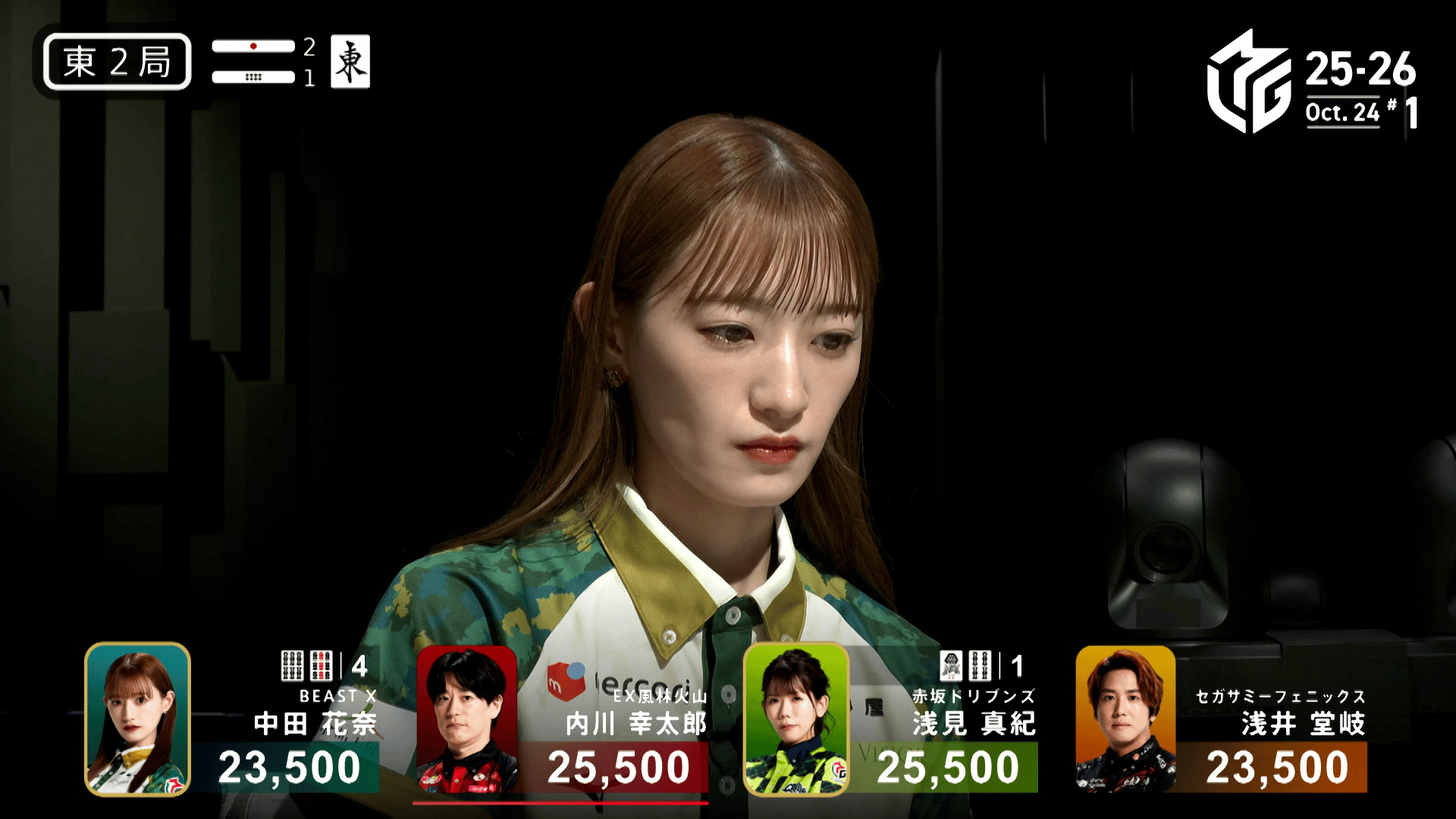 Mリーグ - ベストコレクション - 中田花奈:11/3 1G 南1 運命託すなら