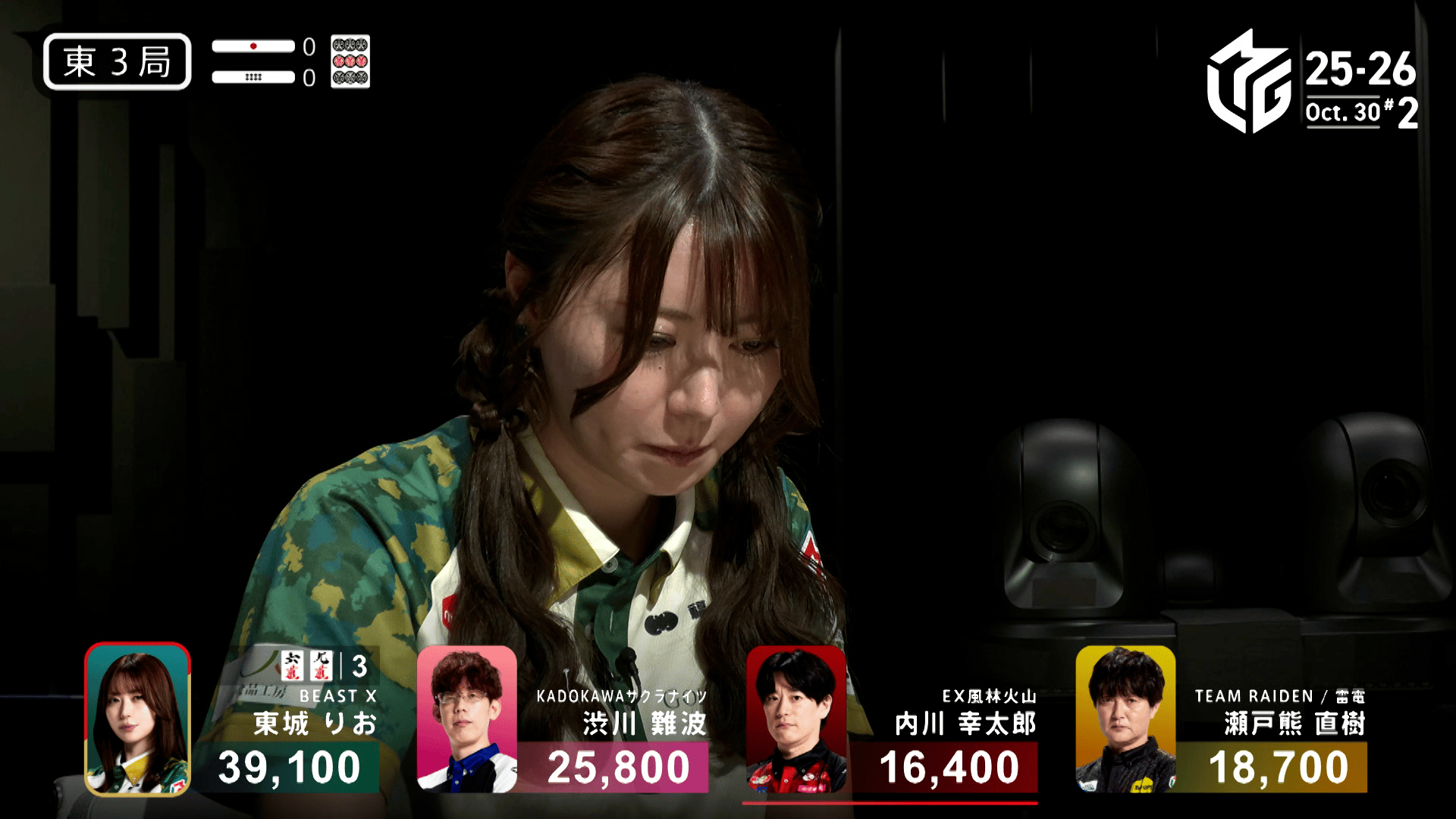 Mリーグ - ベストコレクション - 東城りお:10/30 2G 東3 吼えろ