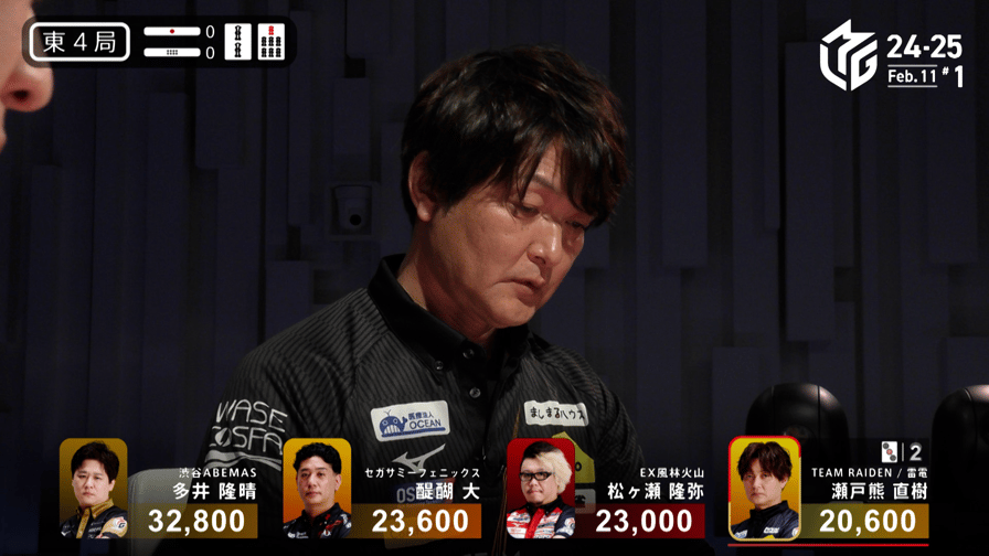 Mリーグ - ベストコレクション - 瀬戸熊直樹:2/11 1G 東4 Mリーグ - ベストコレクション - 瀬戸熊直樹:2/11 1G 東4