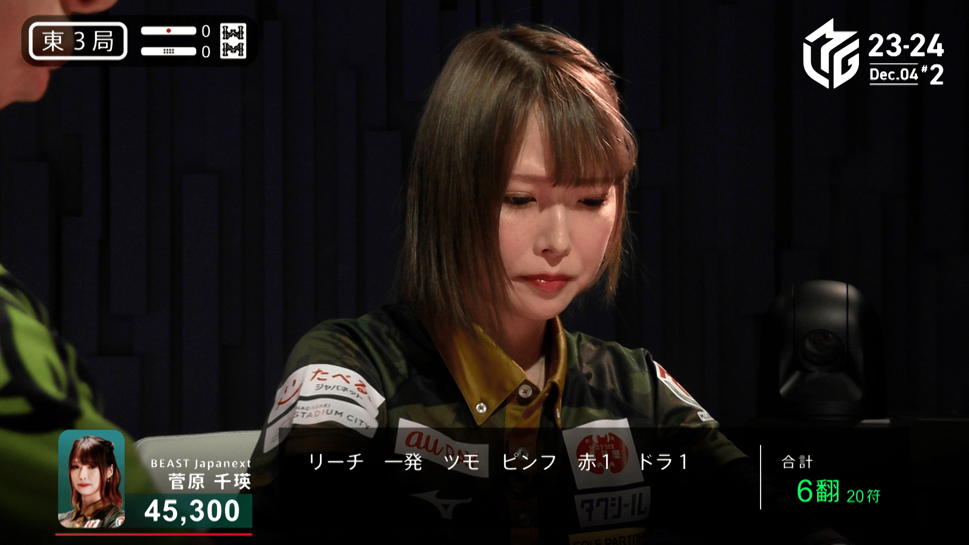 Mリーグ - ベストコレクション - 菅原千瑛:12/4 2G 東3 手順と風の
