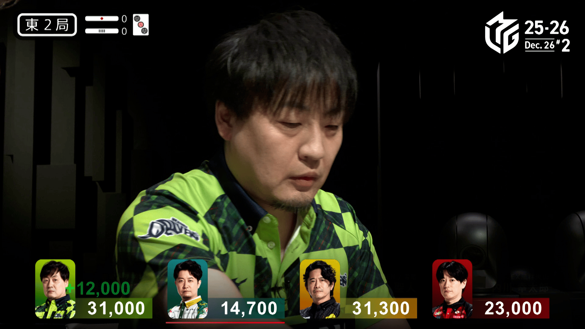 Mリーグ - ベストコレクション - 鈴木たろう:12/26 2G 東2 大きな手で 