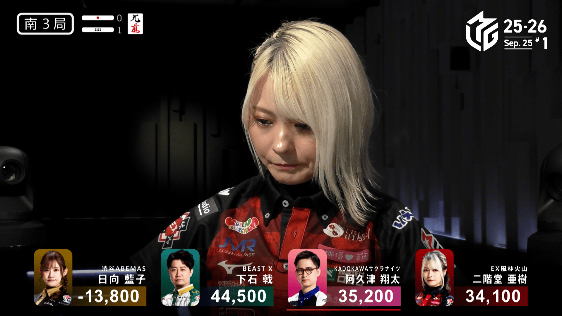 Mリーグ - ベストコレクション - 二階堂亜樹:9/25 1G 南3-1 今宵の舞姫