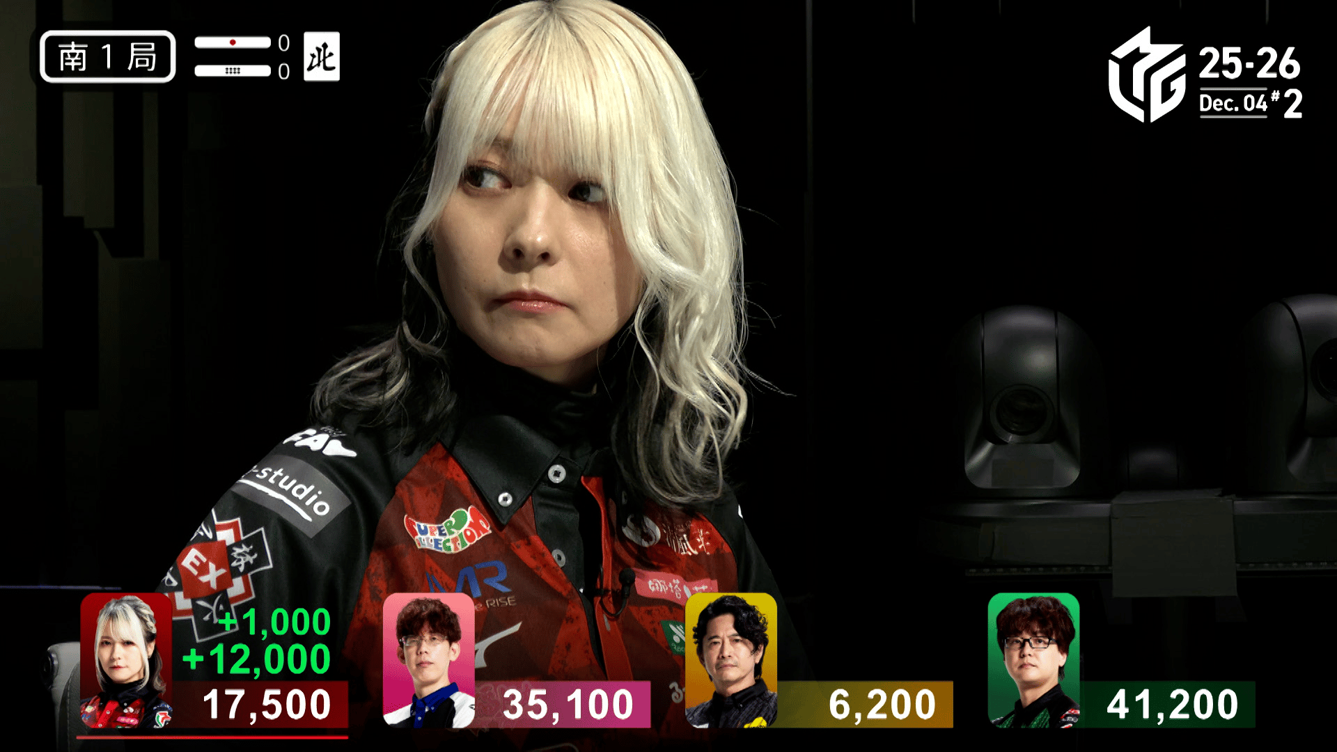 Mリーグ - ベストコレクション - 二階堂亜樹:12/4 2G 南1 楽しみは役満