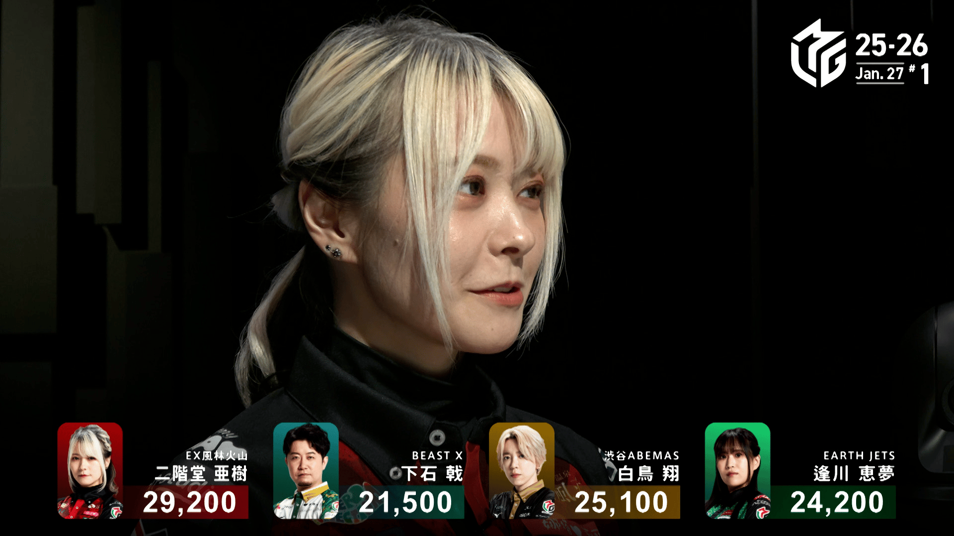 Mリーグ - ベストコレクション - 二階堂亜樹:1/27 1G 南4-2 過去一番の