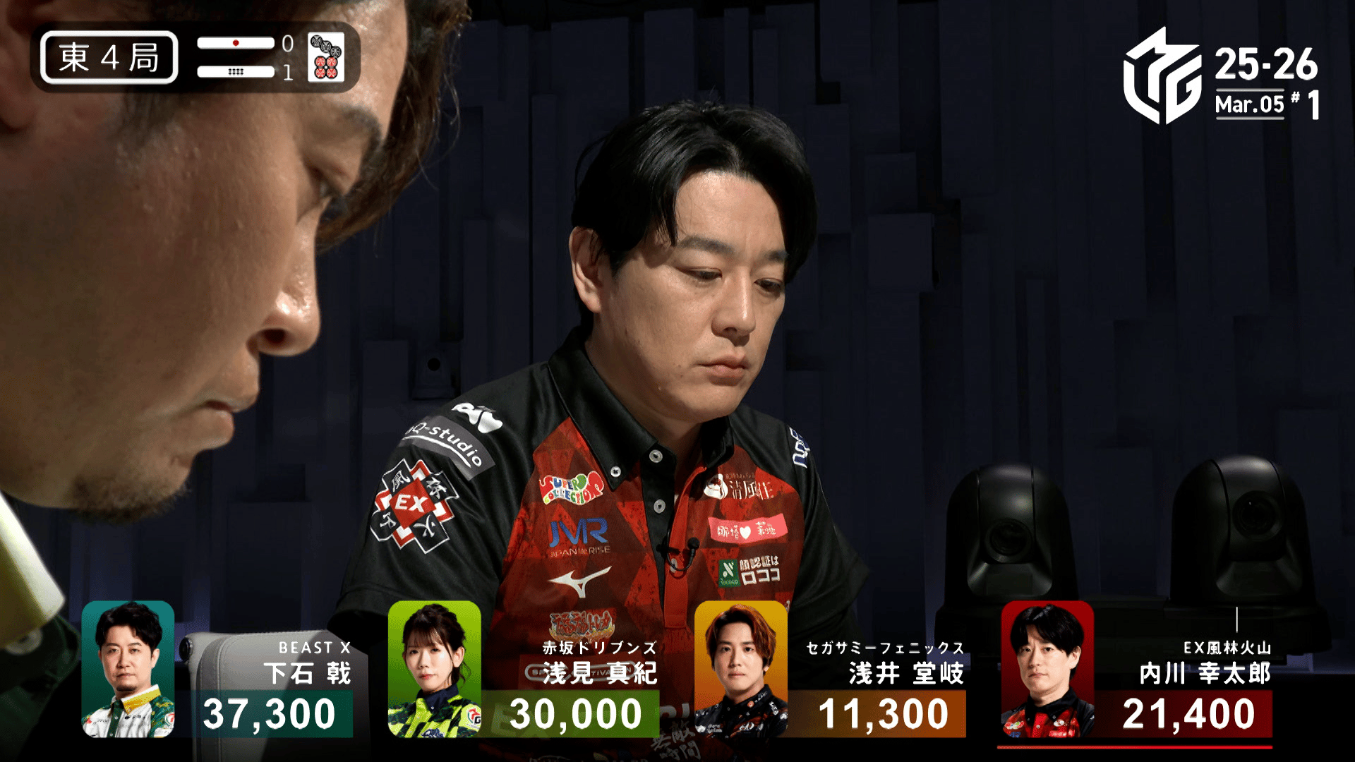 Mリーグ - ベストコレクション - 二階堂亜樹:1/6 2G 南1 真っ赤な