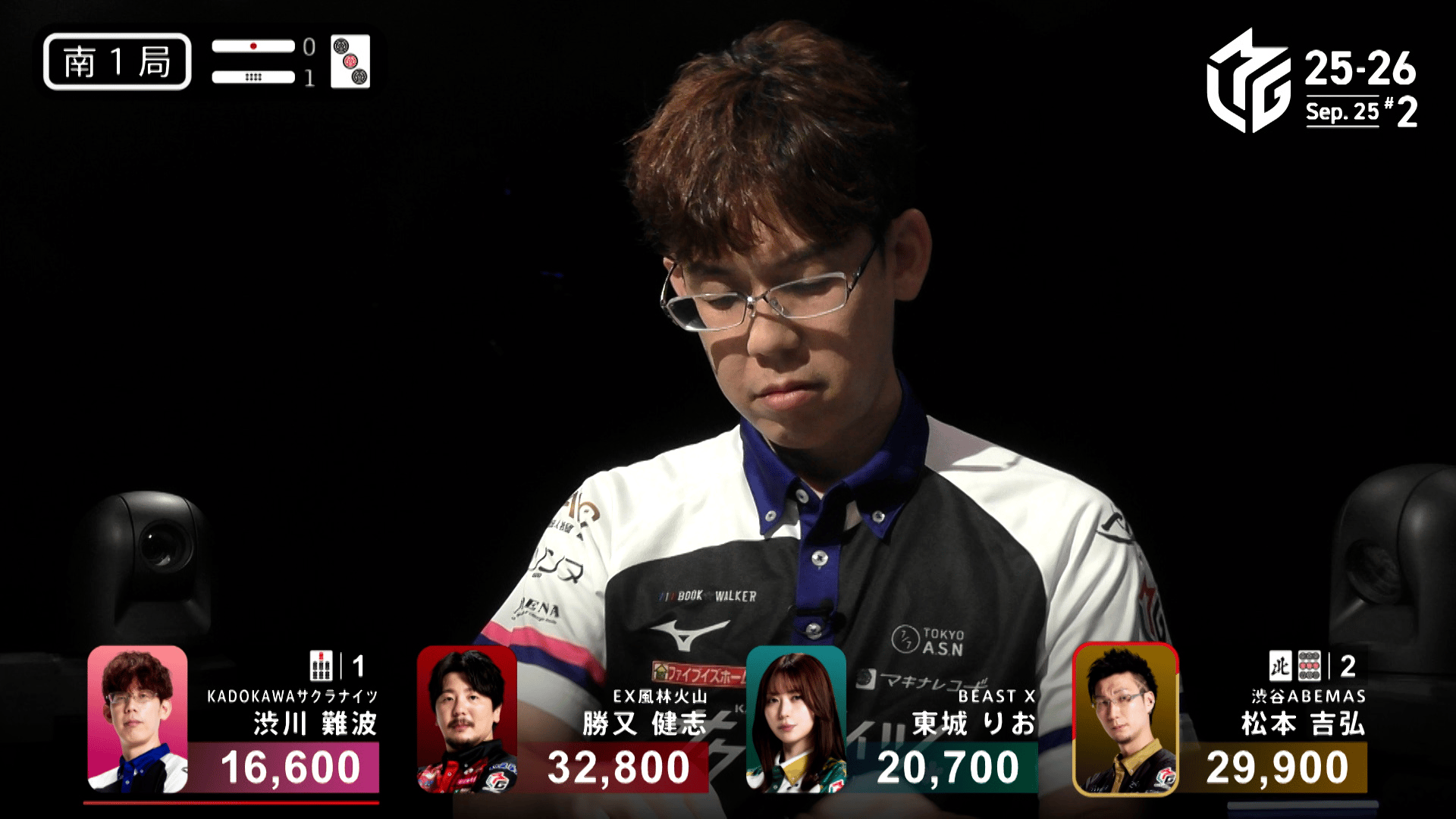 Mリーグ - ベストコレクション - 渋川難波:9/25 2G 南1-1 父の大きな