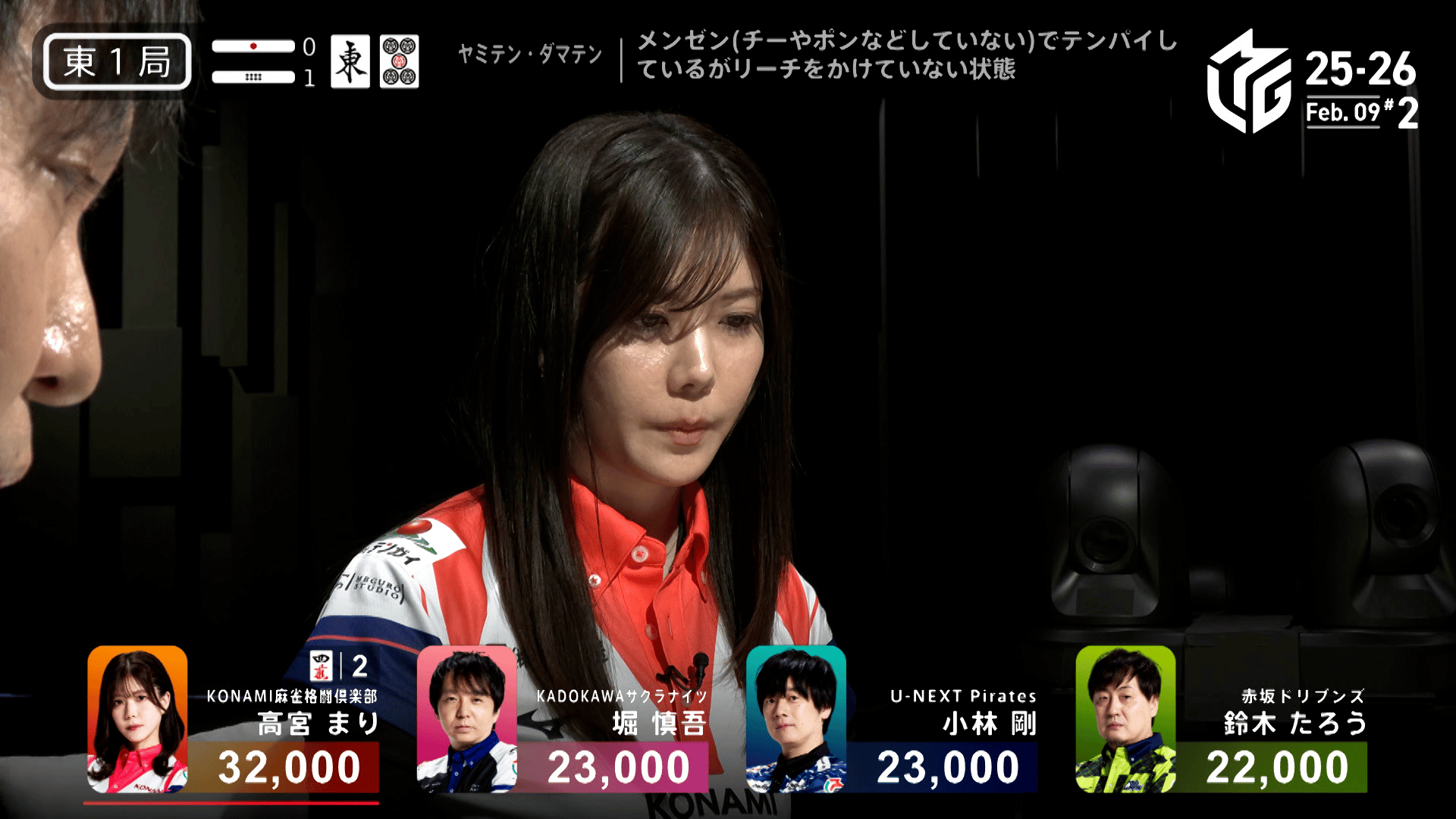 Mリーグ - ベストコレクション - 高宮まり:2/9 2G 東1-1 暗カンだけで