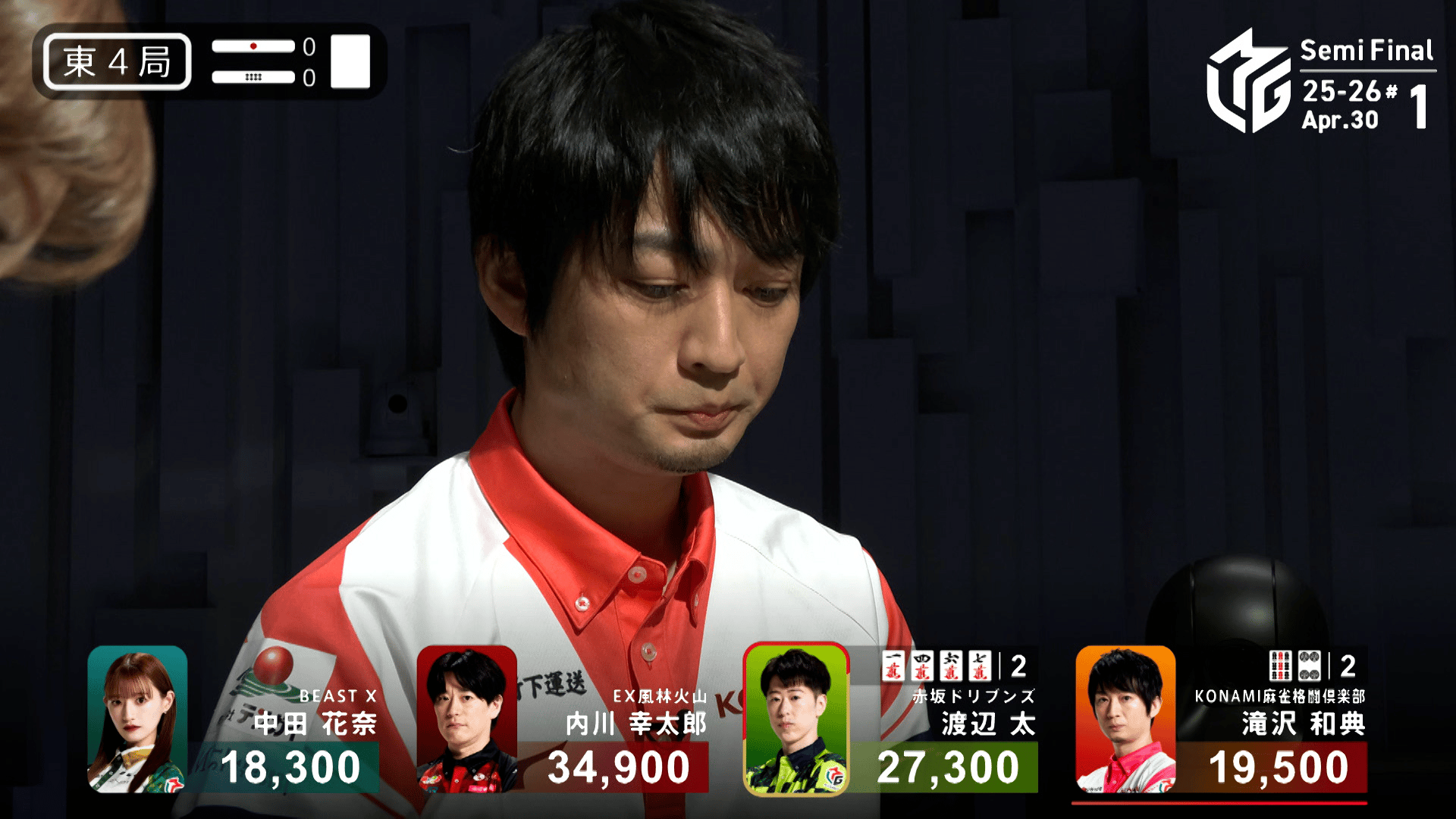 Mリーグ - ベストコレクション - 滝沢和典:4/30 1G 東4 ボーダー防衛戦