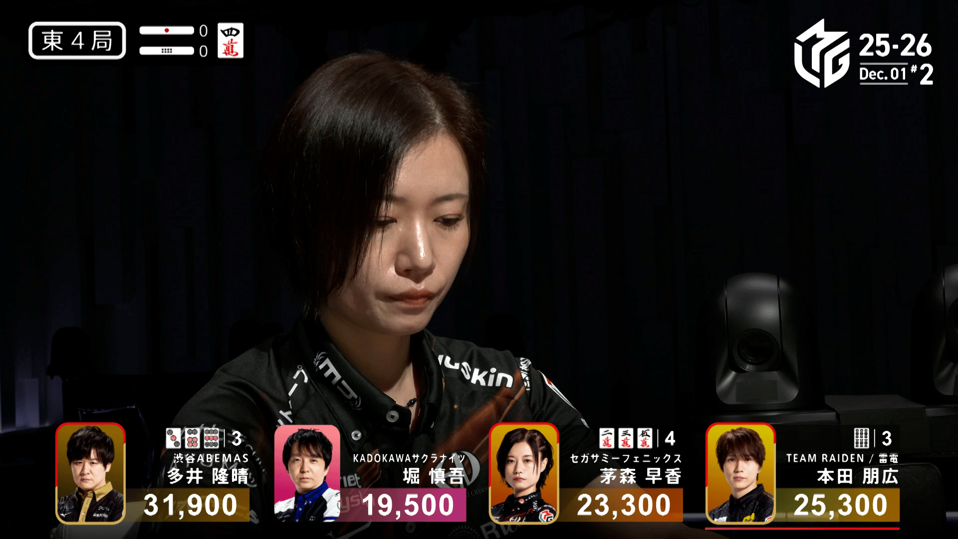 Mリーグ - ベストコレクション - 茅森早香:12/1 2G 東4 フェニックス 