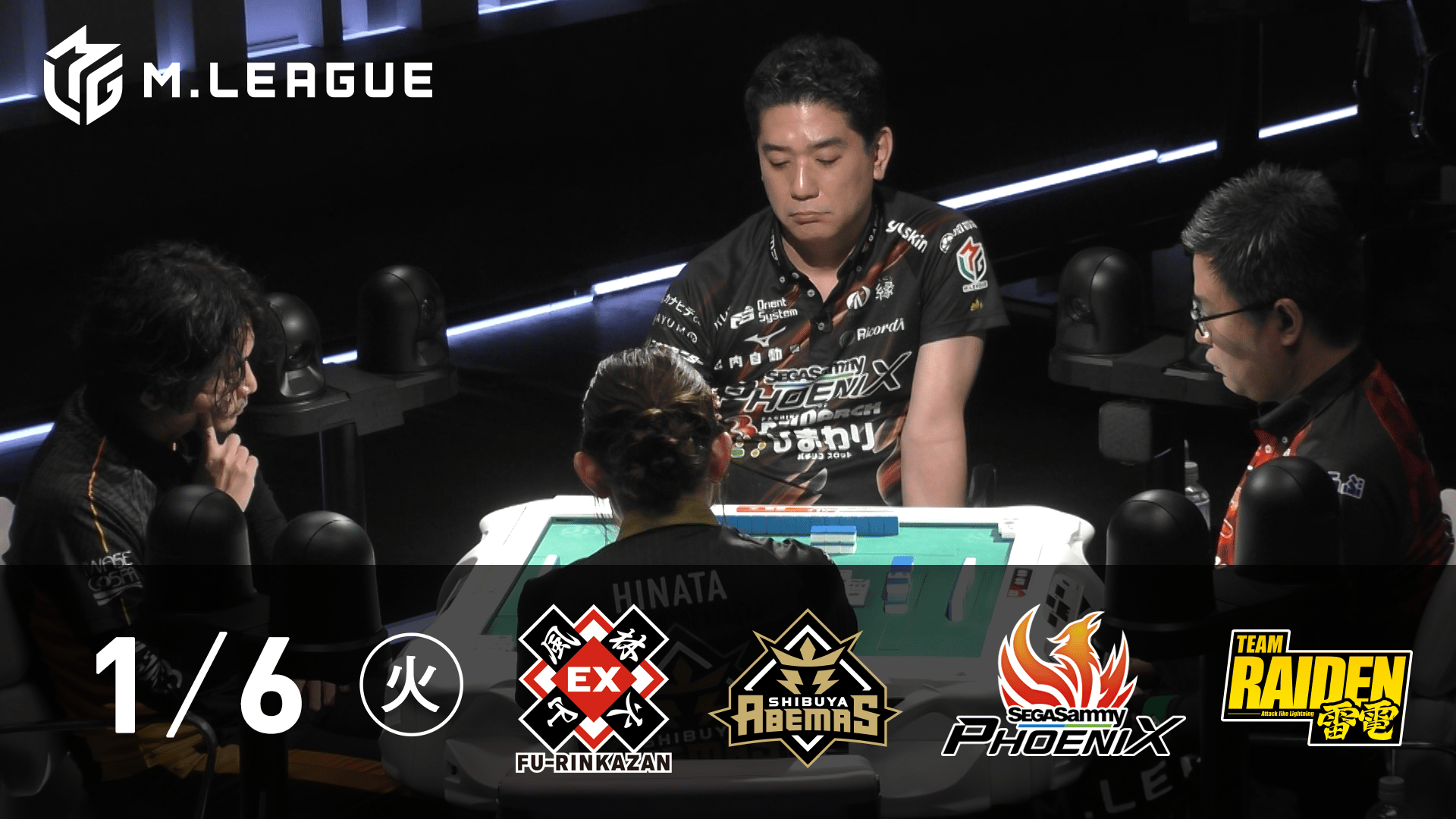 Mリーグ - 2025-26 - 【1/6 第1試合】EX風林火山vs渋谷ABEMASvs
