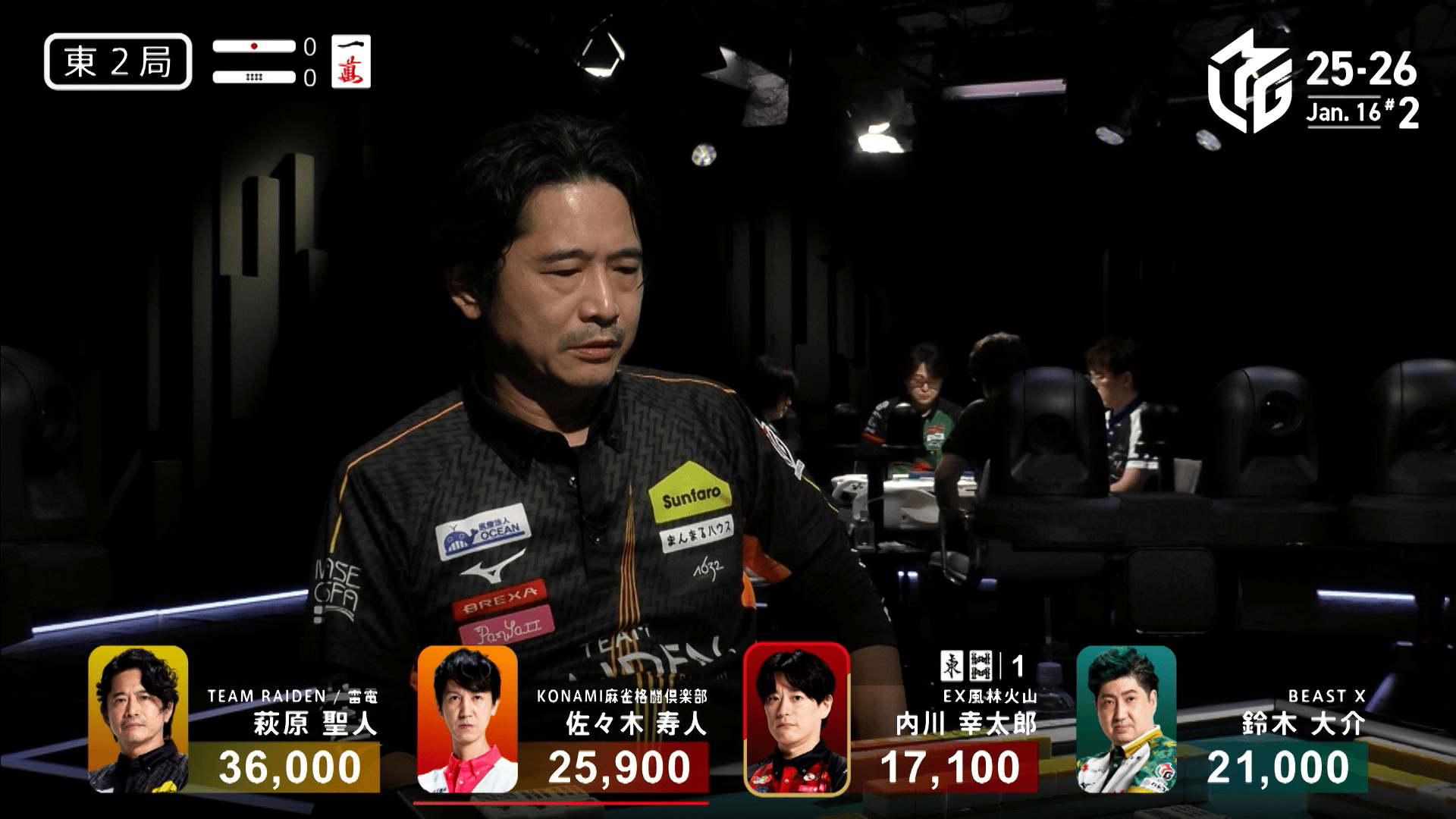 Mリーグ - 2025-26 - 【1月16日 第2試合】萩原聖人:掴んだロン牌を