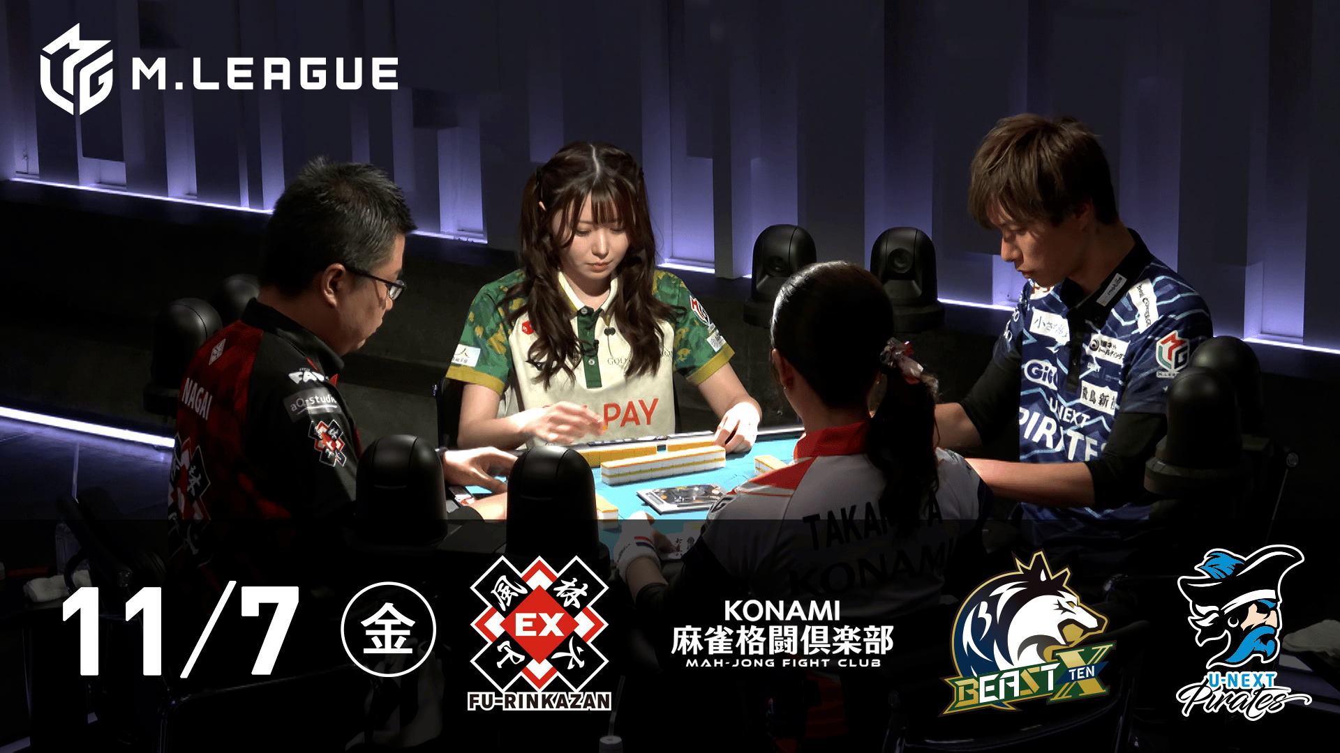 Mリーグ - 2025-26 - 【11/7 第2試合】EX風林火山vsKONAMI麻雀格闘