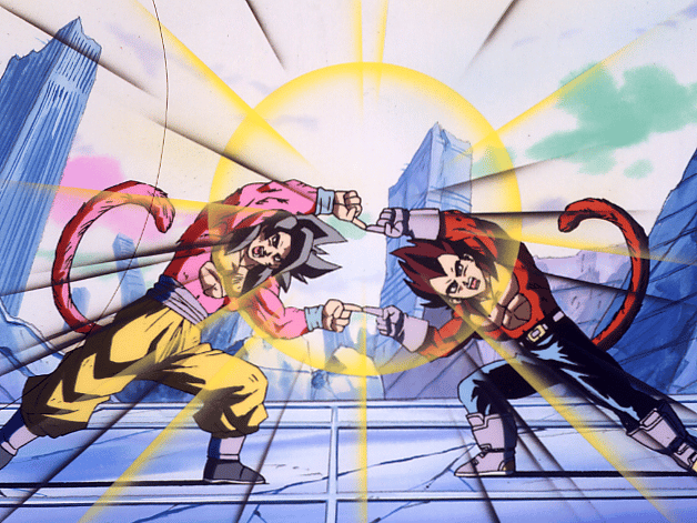 ドラゴンボールGT 超サイヤ人4 孫悟空＆ベジータ　アートパネル　鳥山明 ドラゴンボールGT 超サイヤ人4孫悟空＆ベジータ ビジュアル色紙