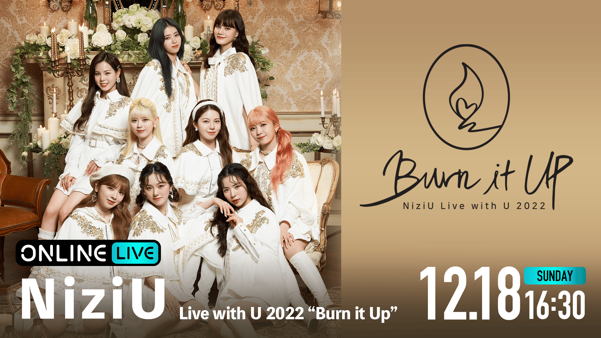 【未開封】Burn it UP NiziU Live with U 2022 NiziU Live with U 2022 “Burn it Up” | 新しい未来のテレビ | ABEMA
