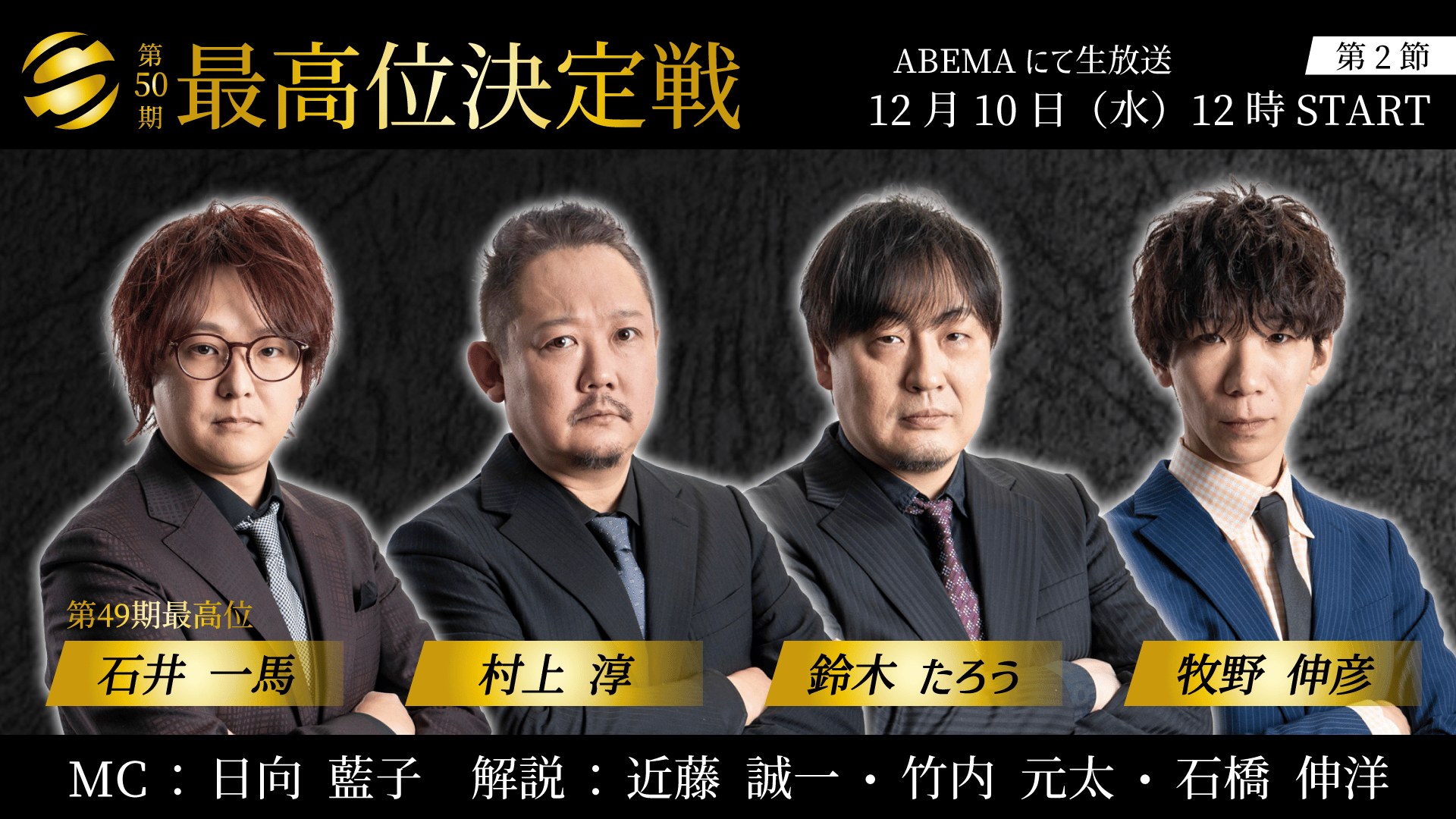 第50期最高位戦 - 最高位決定戦 - 第50期最高位決定戦 第2節 1回戦