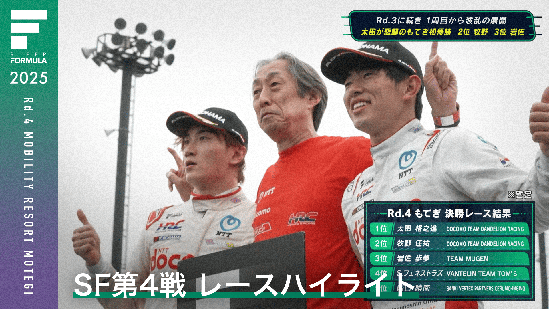 SF第4戦 レースハイライト - スーパーフォーミュラ2025 - Rd.4