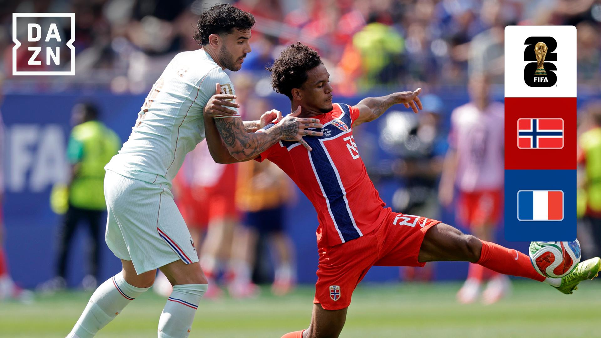 FIFAワールドカップ 2026 フランスvs ノルウェー マッチデータオル 6.27 ノルウェー vs フランス : グループI 第3節 ロングハイライト