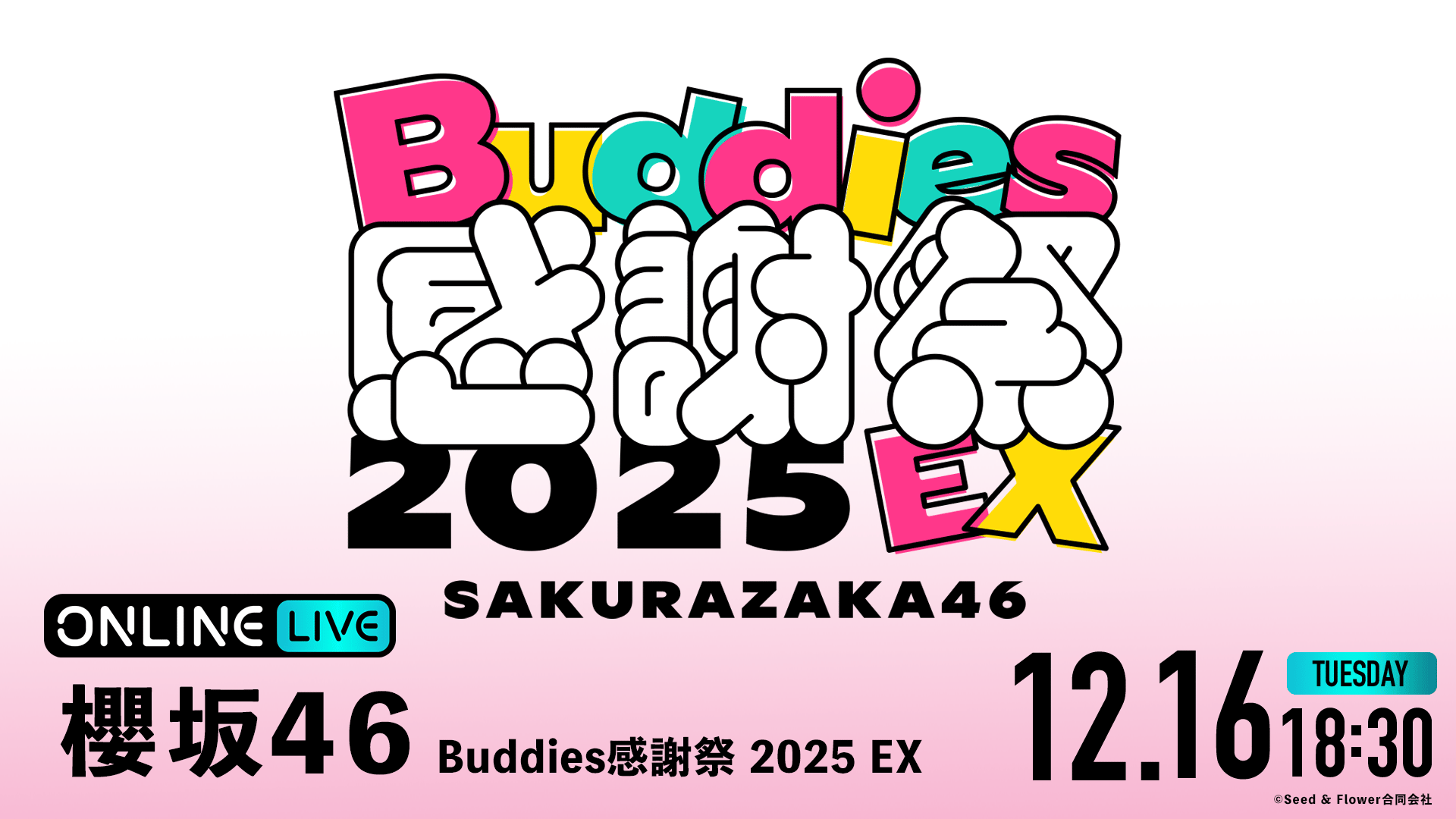 櫻坂46 Buddies感謝祭 2025 EX | 新しい未来のテレビ | ABEMA