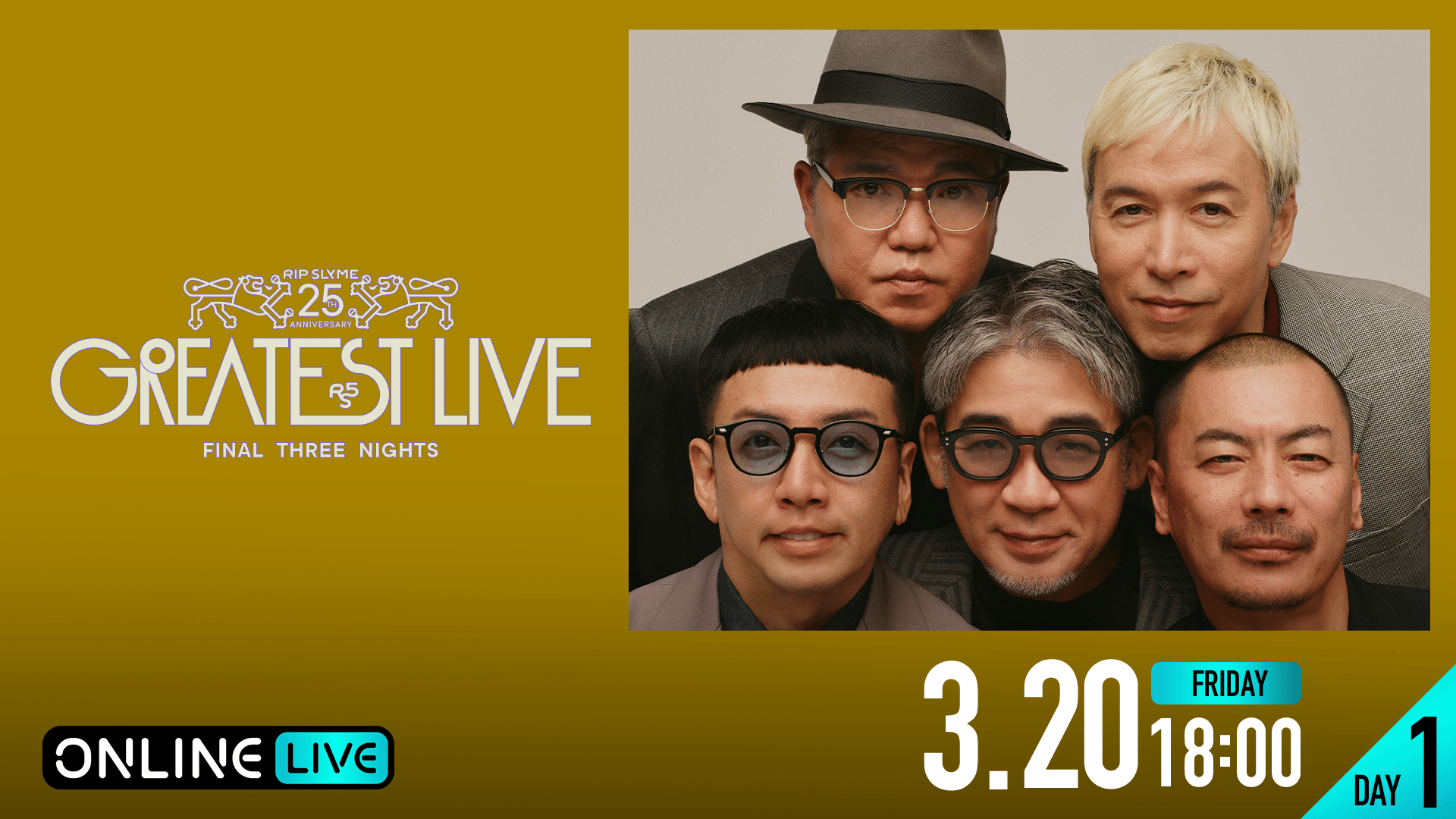 RIP SLYME 25周年GREATEST LIVE DAY1】RIP SLYME 25th Anniversary GREATEST LIVE – Final Three