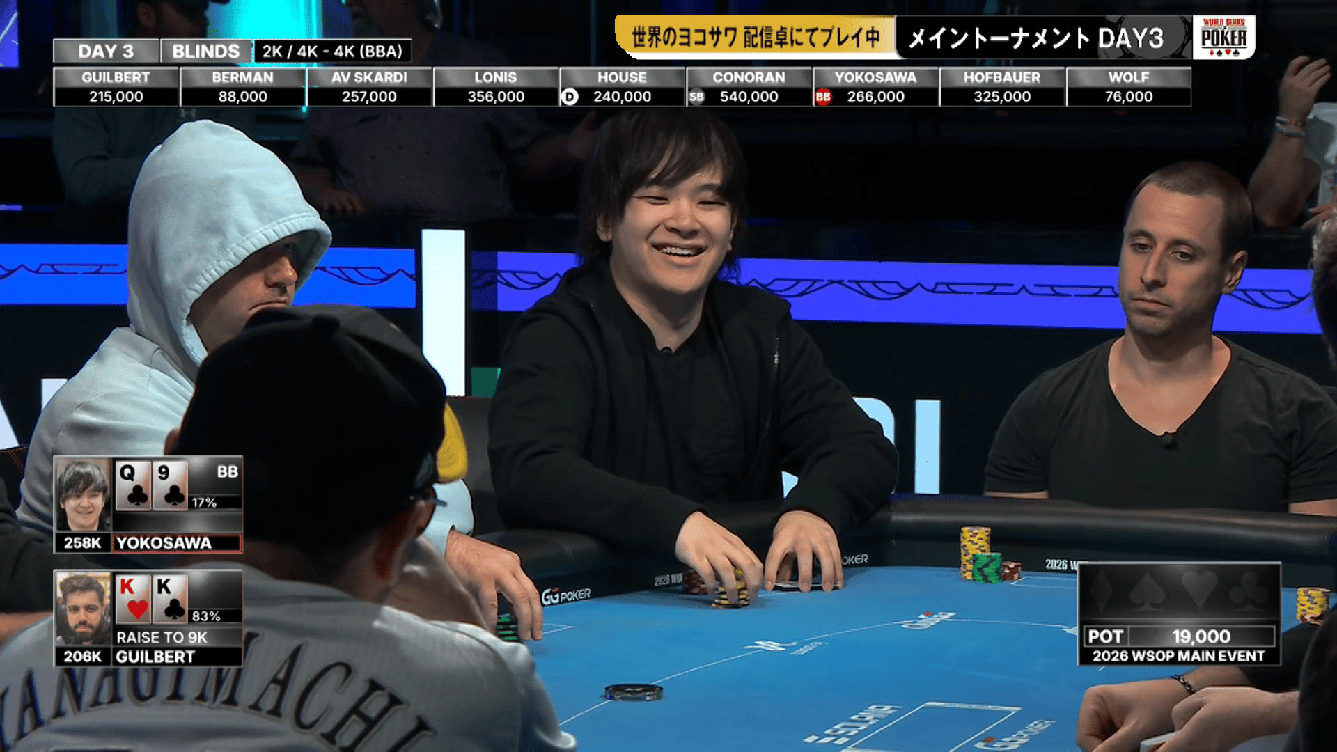 メイントーナメント DAY3 世界のヨコサワQ9で再びYoH ViraLと勝負