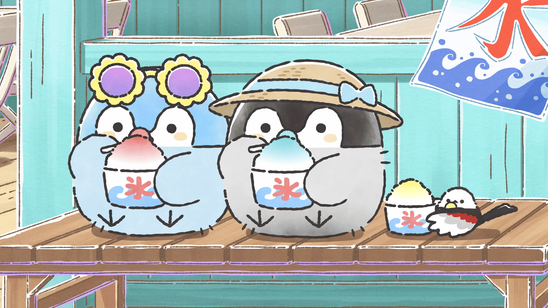 コウペンちゃん - シーズン1 - #20「キラキラのうみと みずいろのお