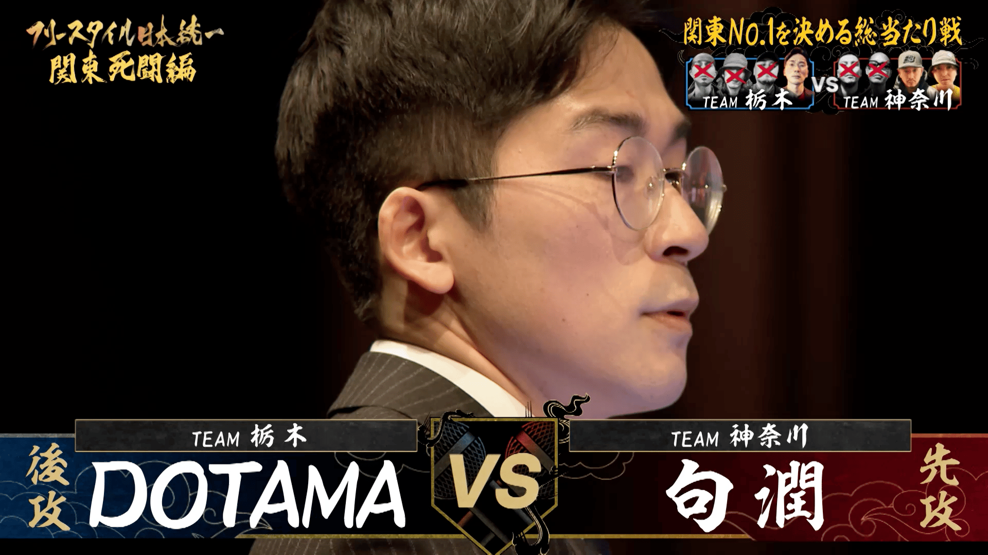 フリースタイル日本統一 - 関東死闘編 - 総当たり戦:DOTAMA vs FORK