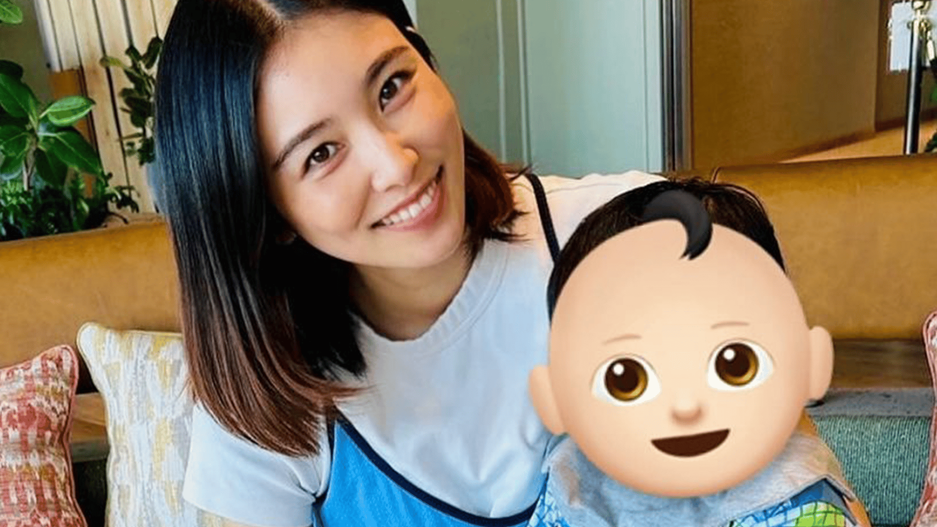 R-指定の妻・江藤菜摘(32) 子どもの動画に反響「座った後ろ姿がパパに 